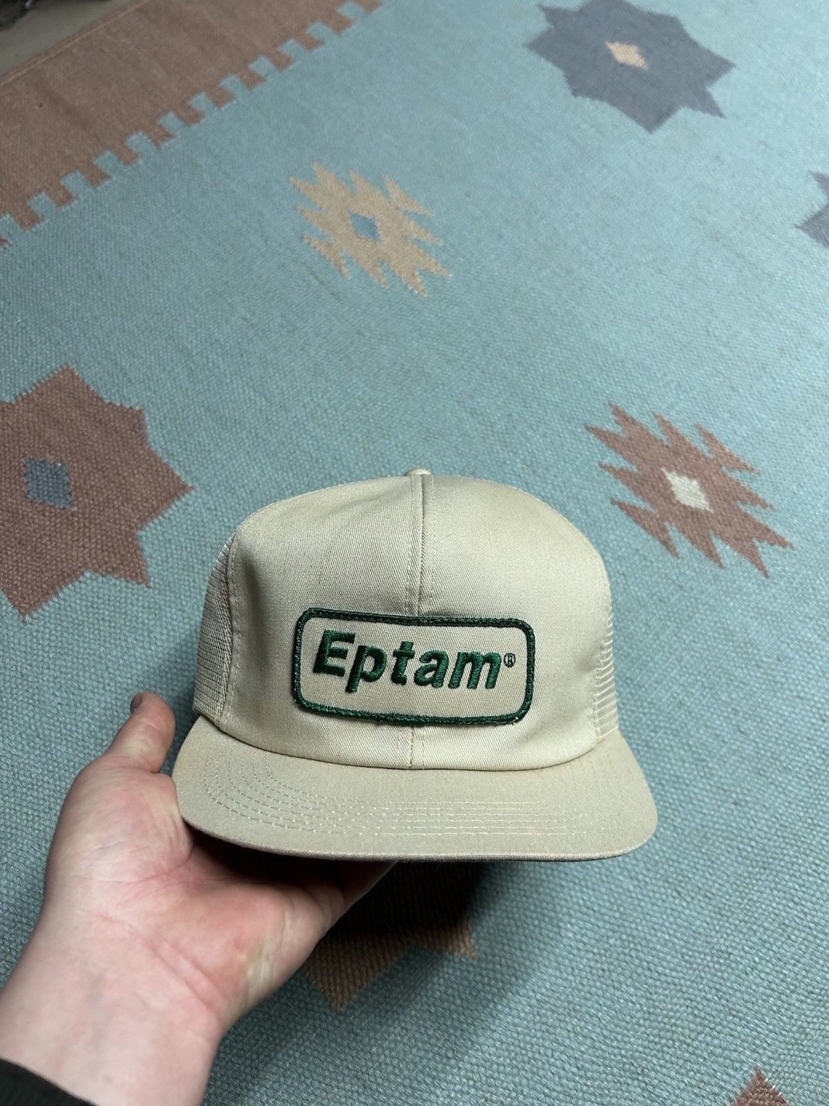 Vintage Vtg k products trucker hat Eptam patch farm feed USA made Size ONE SIZE - 2 Thumbnail