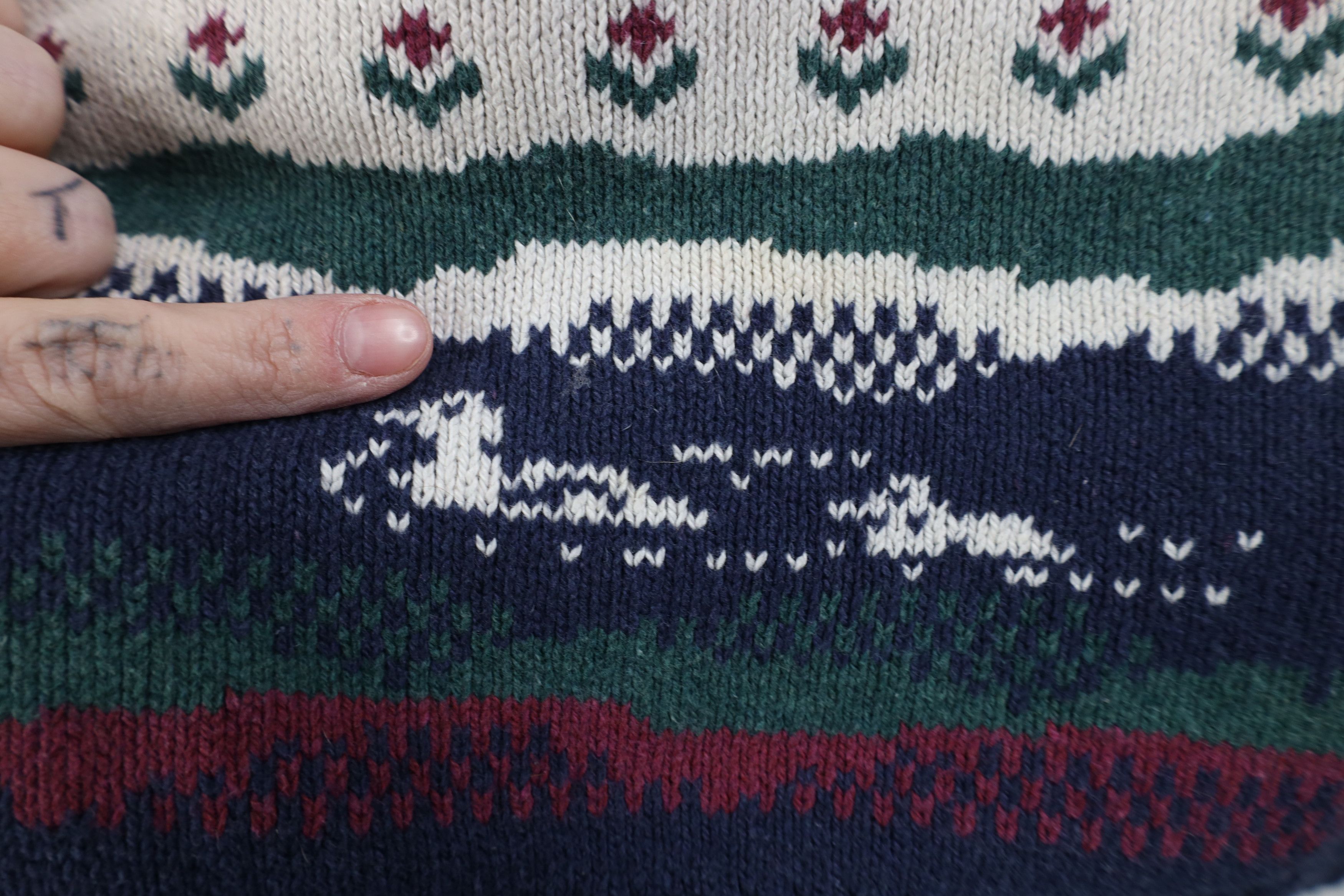 Vintage Vintage 90s Streetwear Tree Duck Knit Sweater Vest Cotton Size XL / US 12-14 / IT 48-50 - 5 Thumbnail