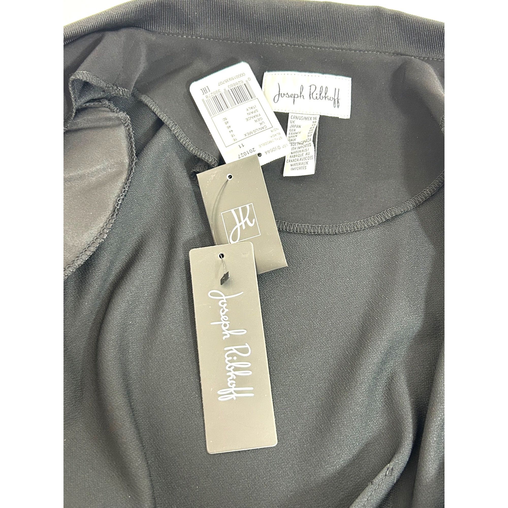 Joseph Ribkoff Joseph Ribkoff Black Blazer 16 White Trim Button Pockets Sho Size XXL / US 16-18 / IT 52-54 - 8 Thumbnail