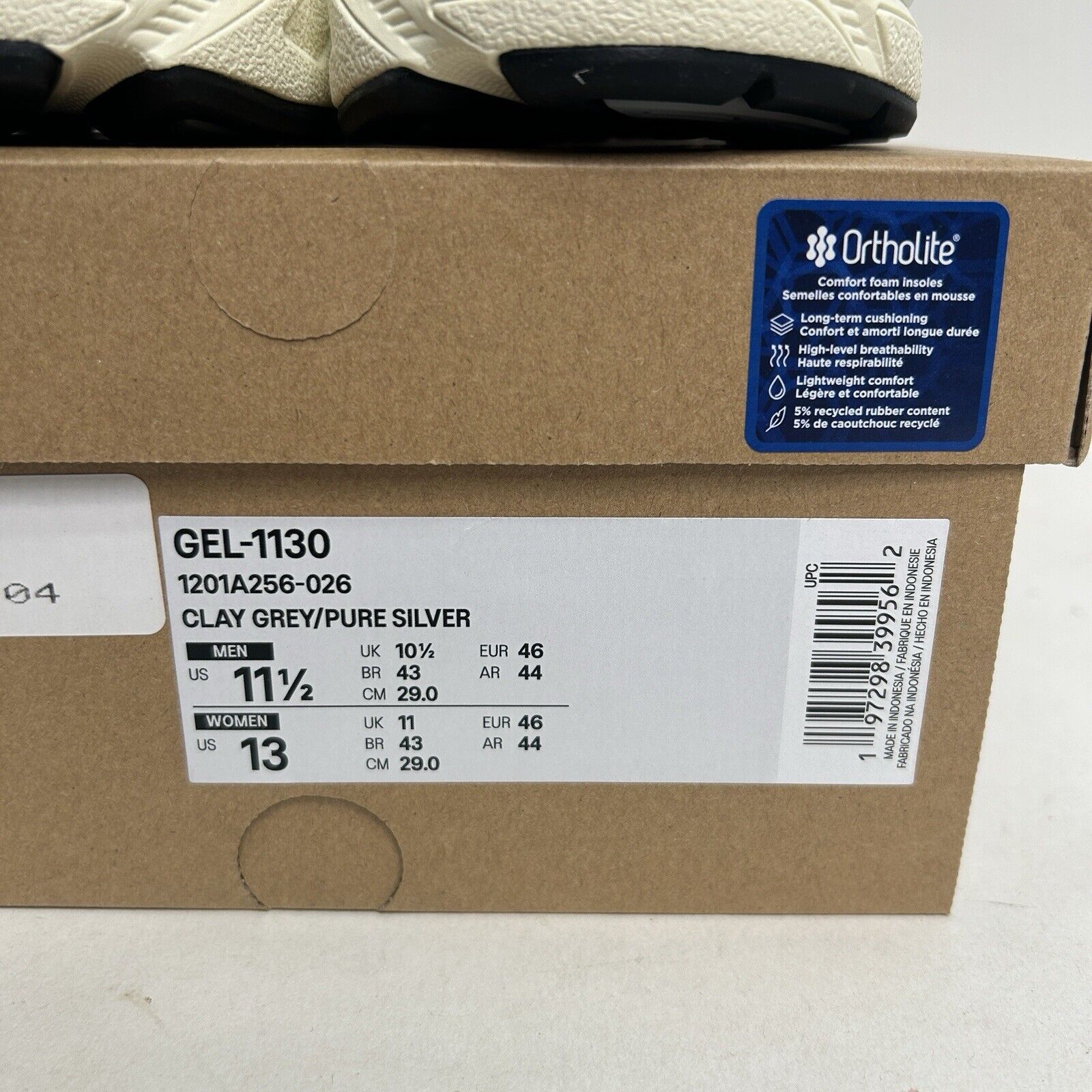 Asics ASICS Gel-1130 “Clay Grey Pure Silver” 2024 Size US 11.5 / EU 44-45 - 5 Thumbnail