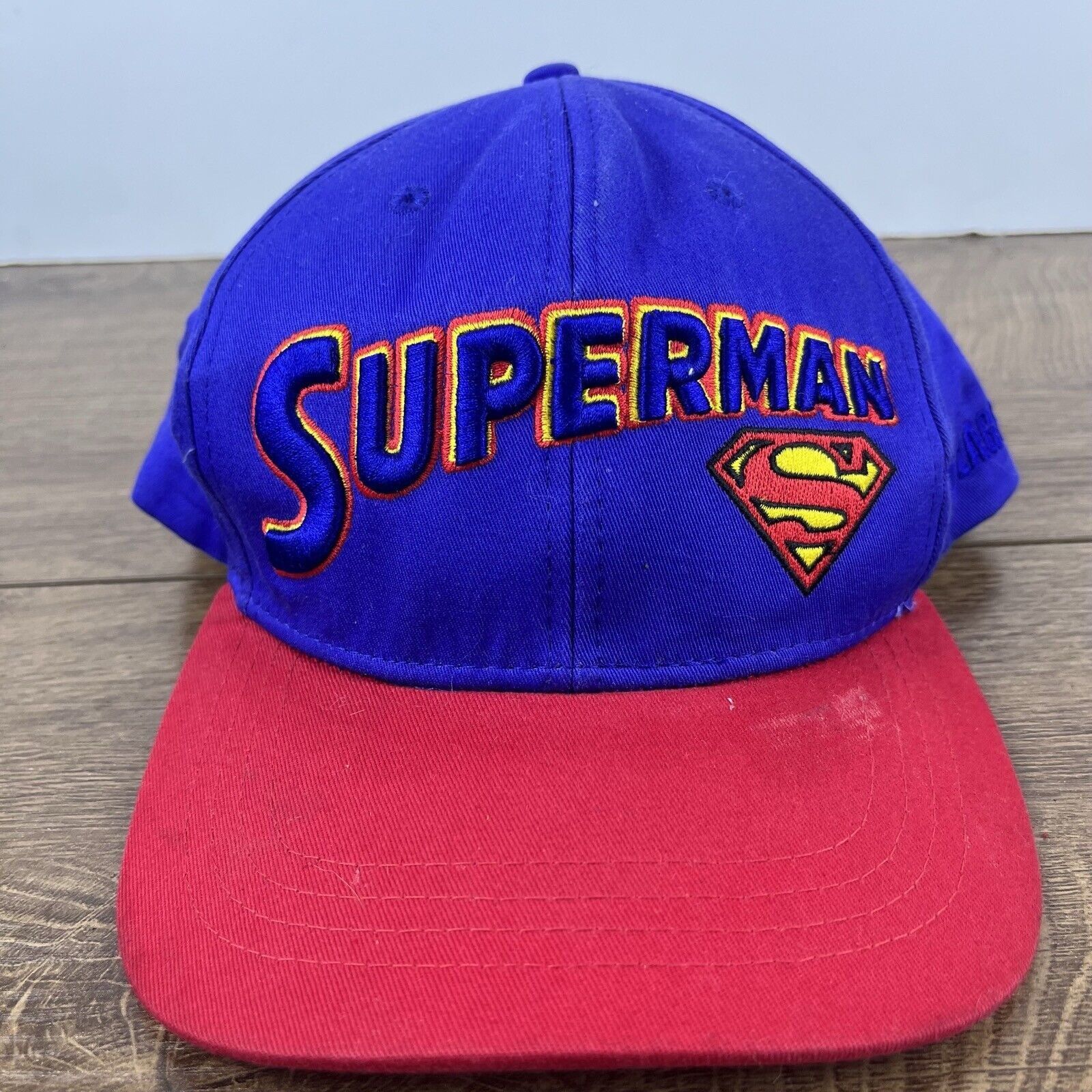 Other Superman Hat Blue Cap Superman Hat Adjustable Hat Blue Adult Size ONE SIZE - 2 Thumbnail
