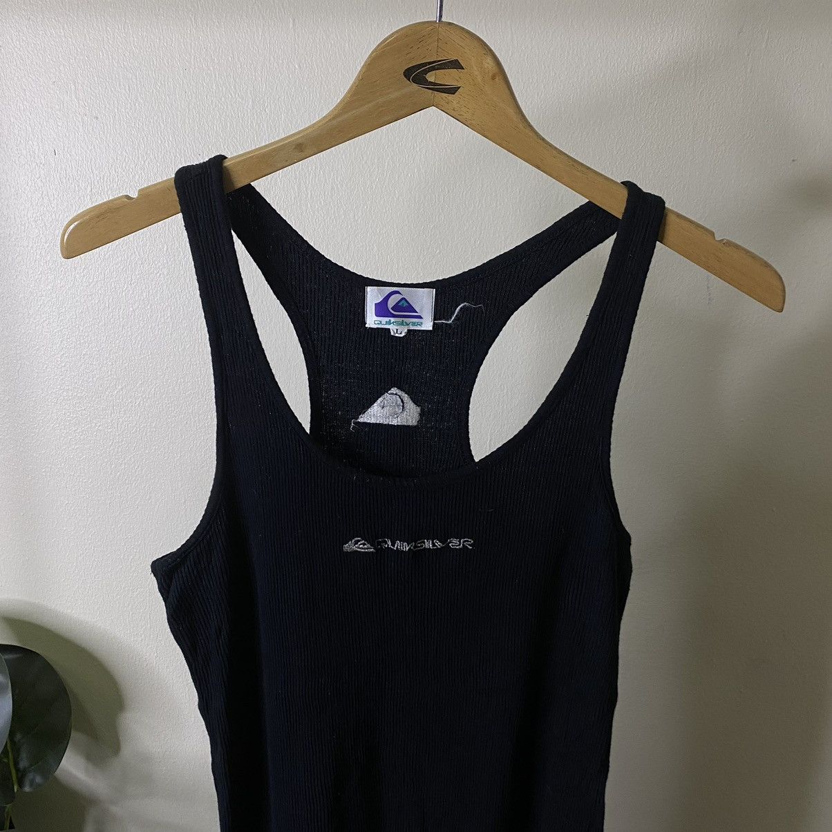 Quiksilver Vintage 1990s Quiksilver Surf Embroidery Script Tank Top Size XS / US 0-2 / IT 36-38 - 2 Thumbnail