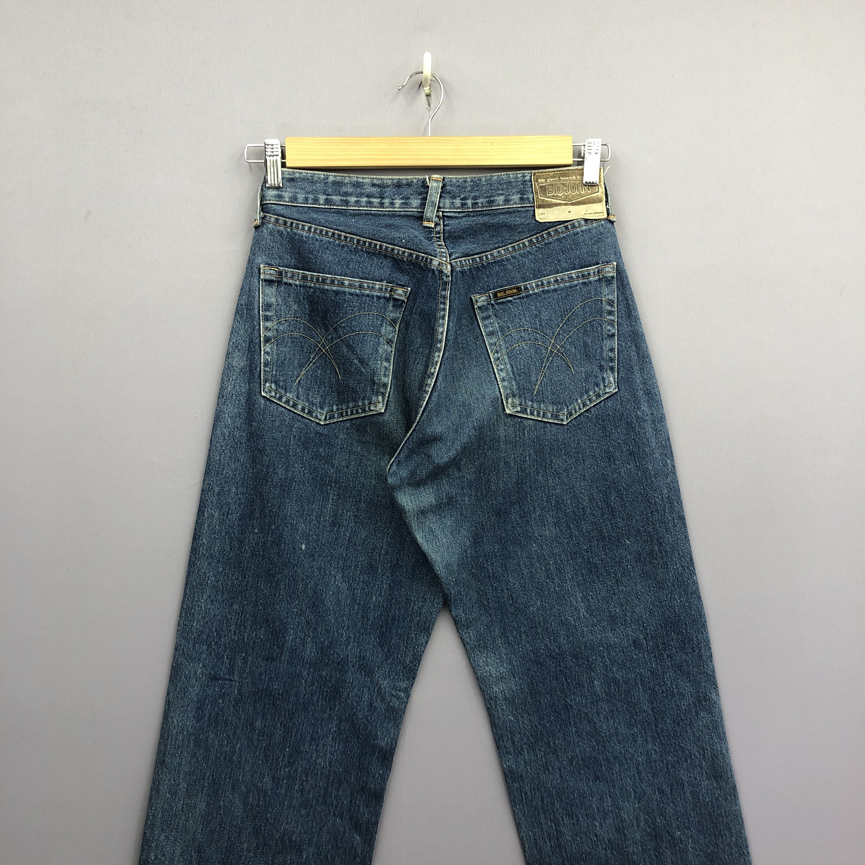 Big John 90s Big John Selvedge Redline Faded Light Wash Jeans Denim Size 28" / US 6 / IT 42 - 4 Thumbnail