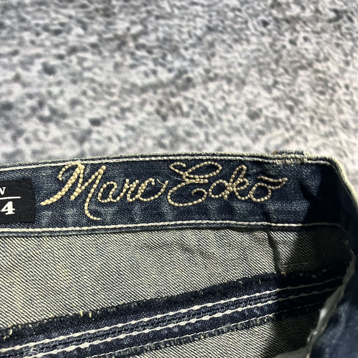 Marc Ecko VINTAGE Y2K MARC ECKO BOOTCUT GRUNGE EMBROIDERED JEANS 34x32 Size US 34 / EU 50 - 8 Thumbnail