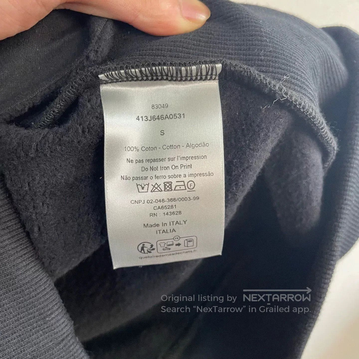 Dior dior letter print black hoodie sweatshirt. Size S / US 4 / IT 40 - 4 Thumbnail