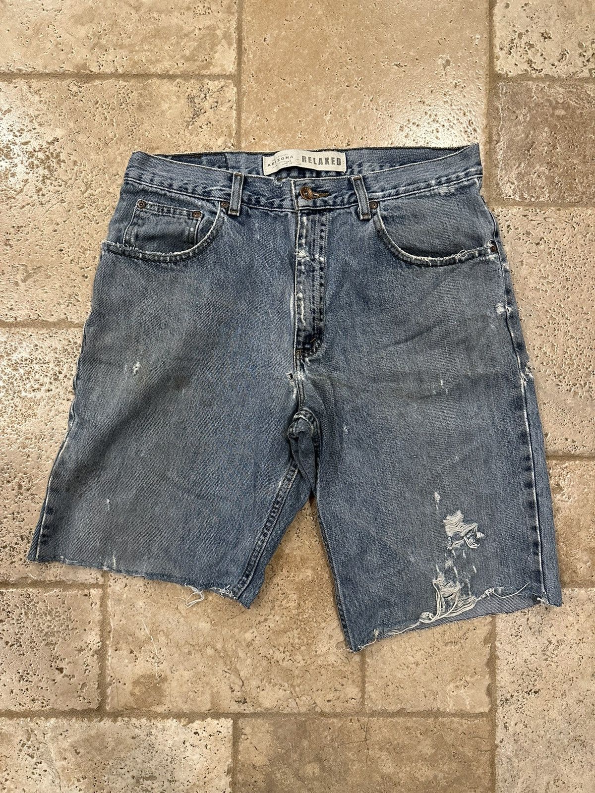 Arizona Jean Co. × Vintage Vintage Arizona Jean Company Jean Denim Painter Shorts Size US 34 / EU 50 - 1 Thumbnail