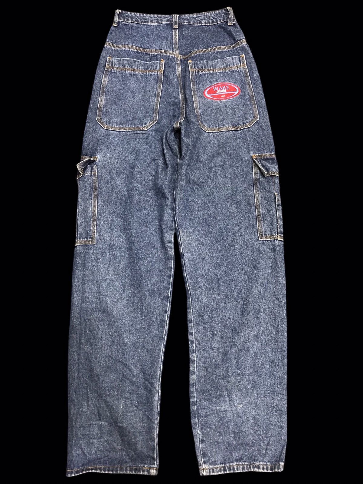 Japanese Brand 💥BAGGY💥WAKE JEANS BAGGY EXTRA LONG DENIM F353 Size US 26 / EU 42 - 2 Thumbnail