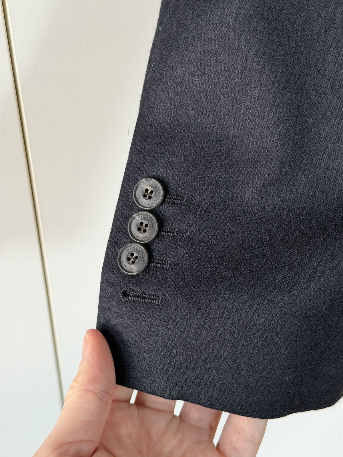 Burberry London Wool Cashmere Blazer with Quilted Vest Insert Navy 56 Size 52R - 11 Thumbnail