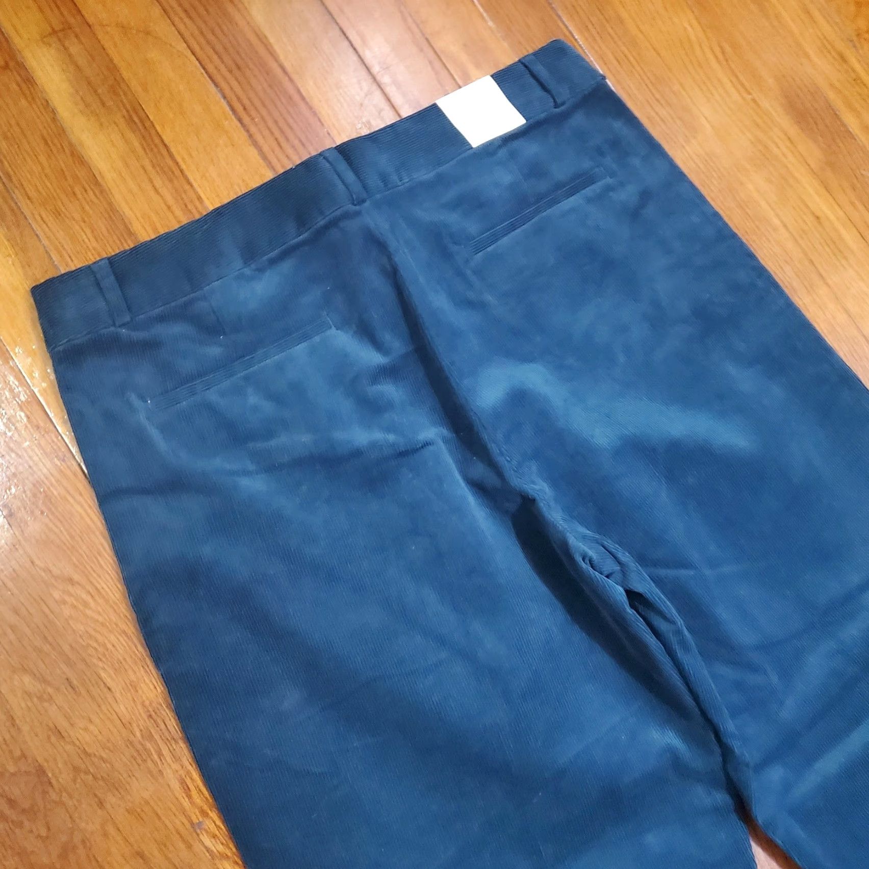 Banana Republic VINTAGE Banana Republic Pants Womens 16 Green Straight Trouser Corduroy High Rise Ankle Size 38" / US 16 / IT 52 - 3 Thumbnail