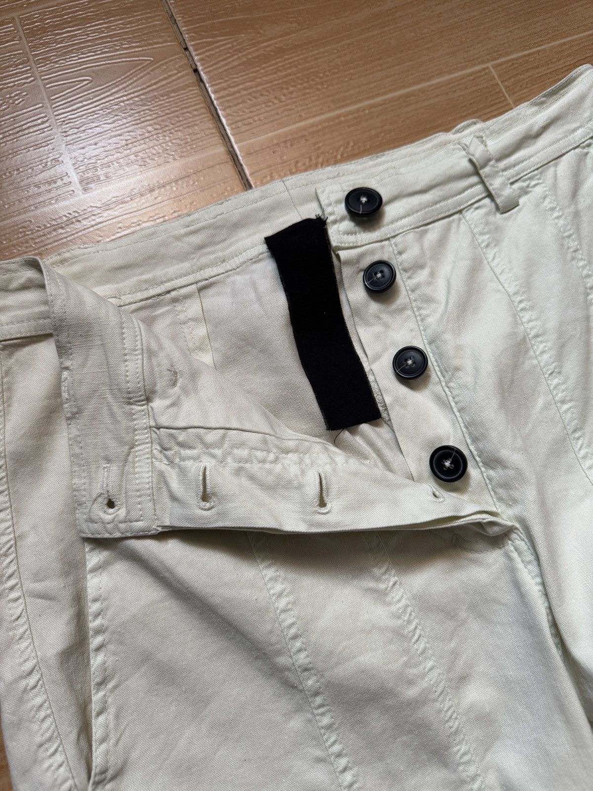 Rundholz Rundholz Black Label 322 Linen Cropped Pants Size US 28 / EU 44 - 3 Thumbnail