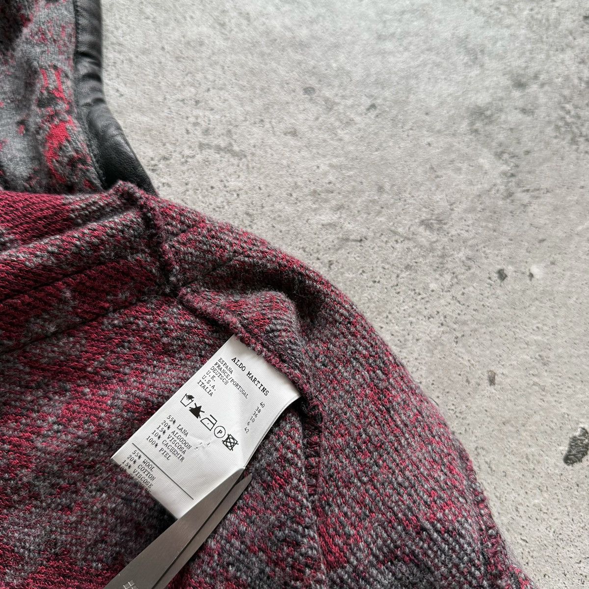 Other Aldo Martins Womens Wool Cashmere Blazer Patterned Barcelona Size S / US 4 / IT 40 - 8 Thumbnail