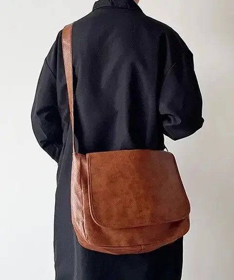 Other Fashion 90s pu leather crossbody messenger bag vintage Size ONE SIZE - 2 Thumbnail