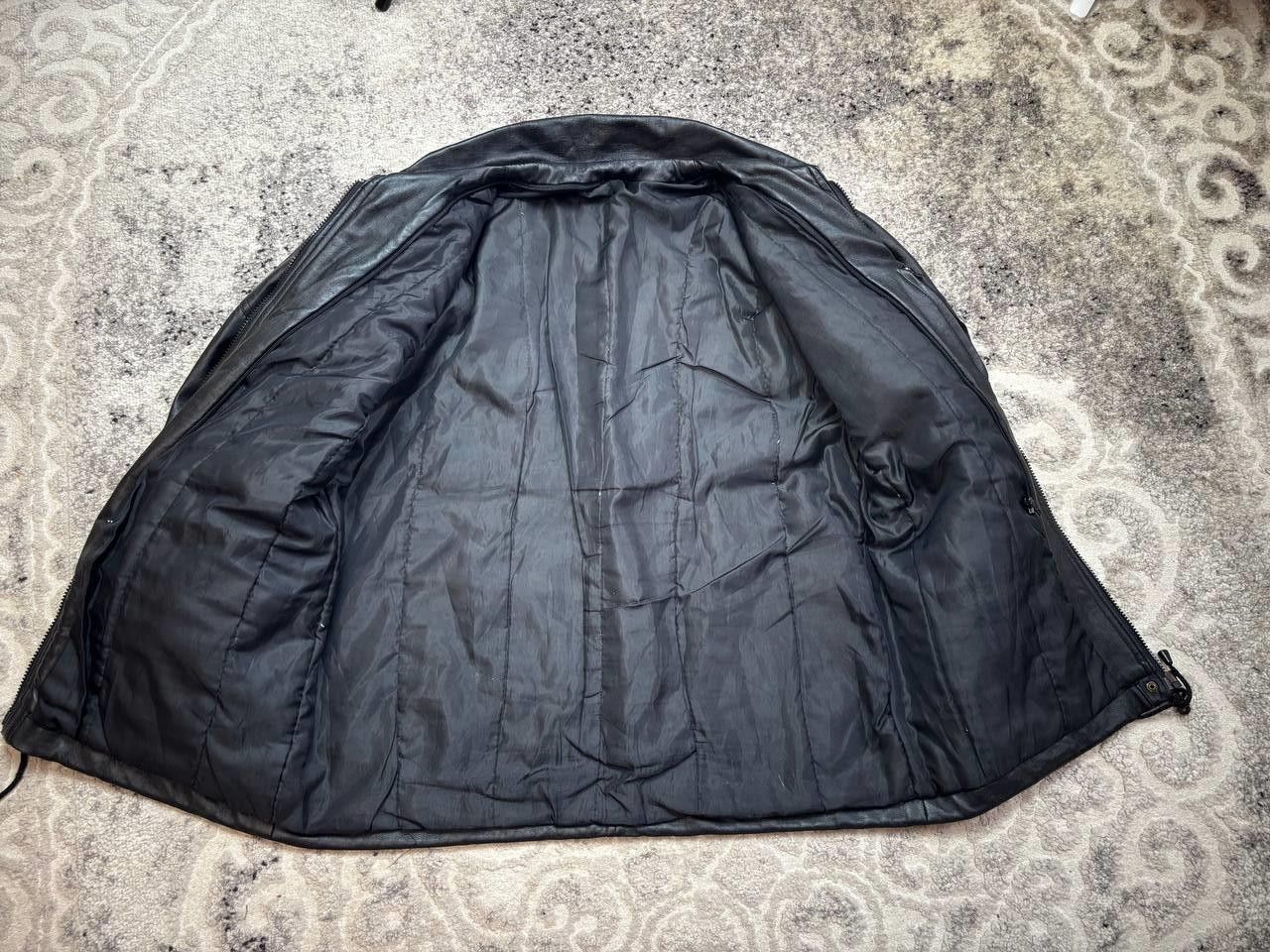 Vintage 90s Vintage Oversized Multi-Pocket Leather Field Jacket Size US L / EU 52-54 / 3 - 13 Thumbnail