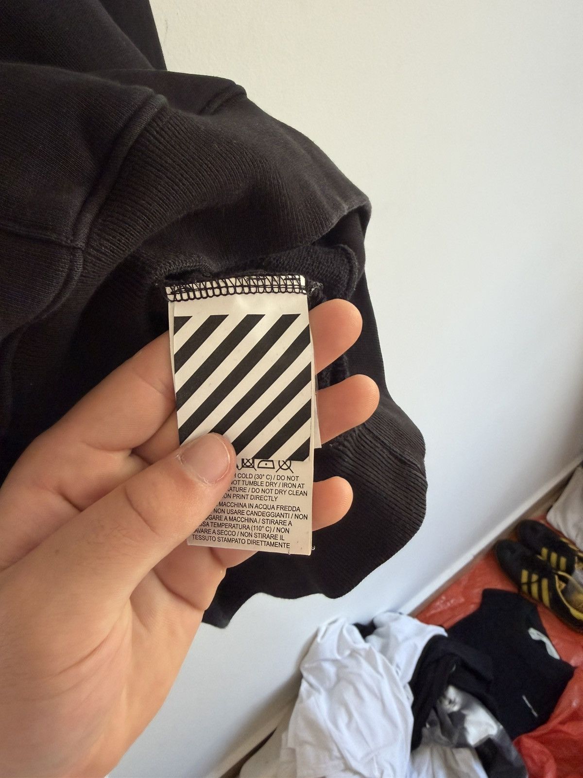 Off-White Off White Fire Do Not Cross Line Hoodie Size US M / EU 48-50 / 2 - 7 Thumbnail