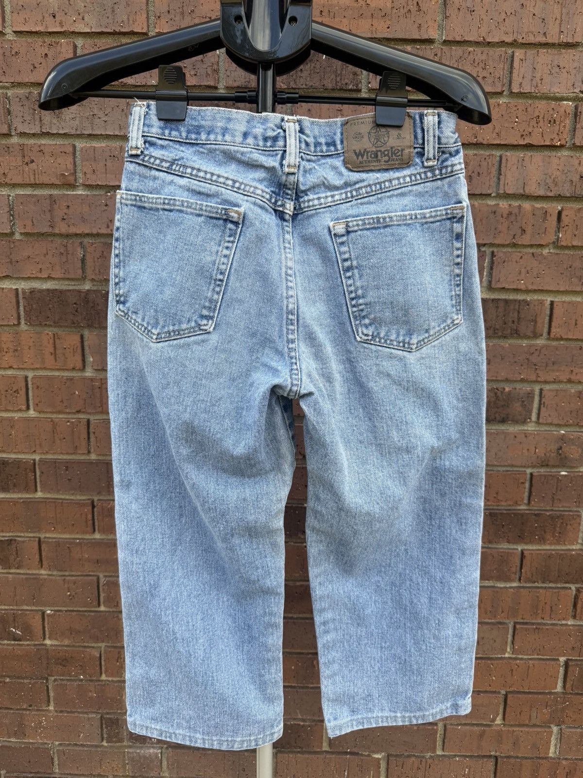 Wrangler Vintage 90s Wrangler Authentic Jeans Altered to Cropped Size 29" - 2 Thumbnail