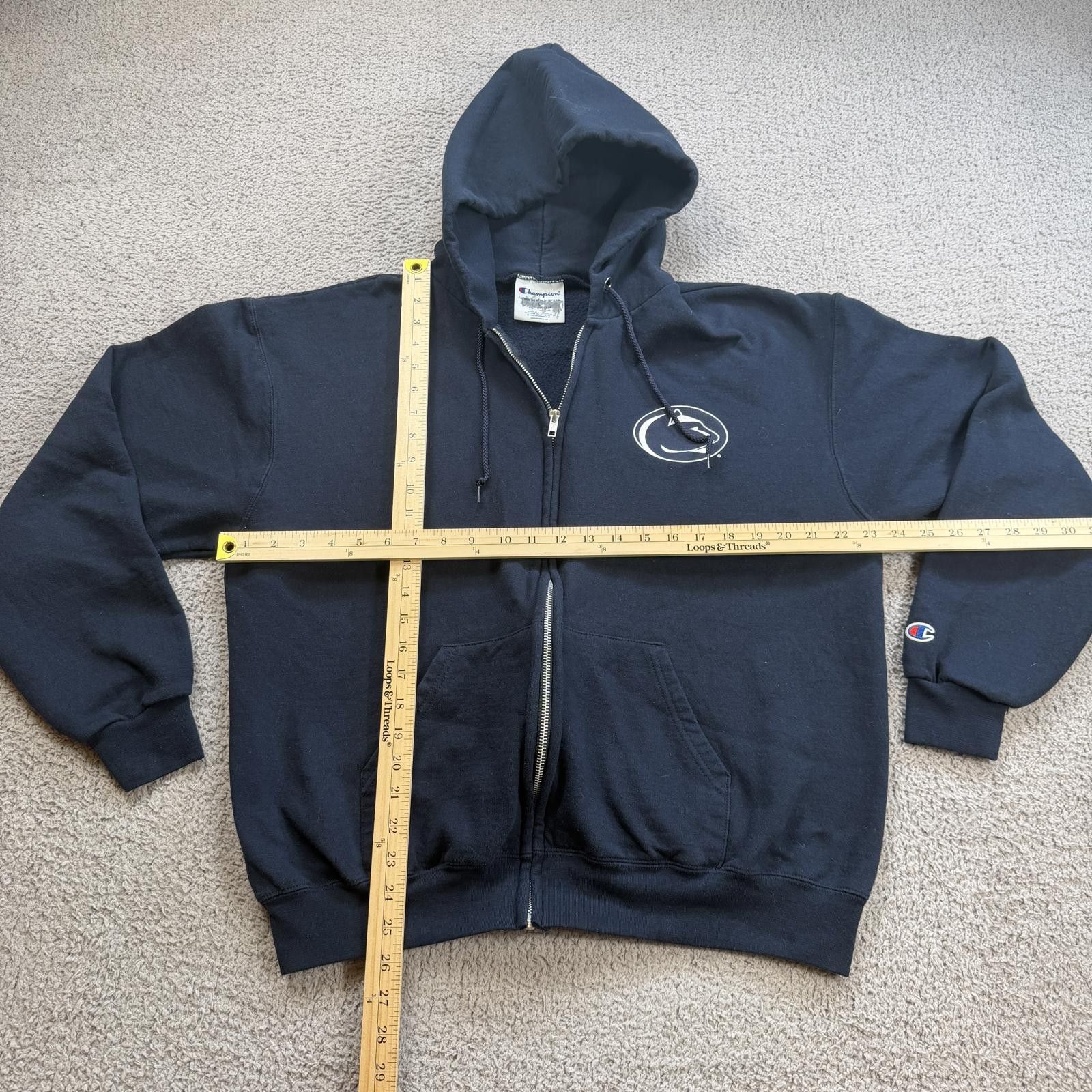 Champion Champion Penn State Nittany Lions Full Zip Hoodie Sweatshirt Size US L / EU 52-54 / 3 - 3 Thumbnail