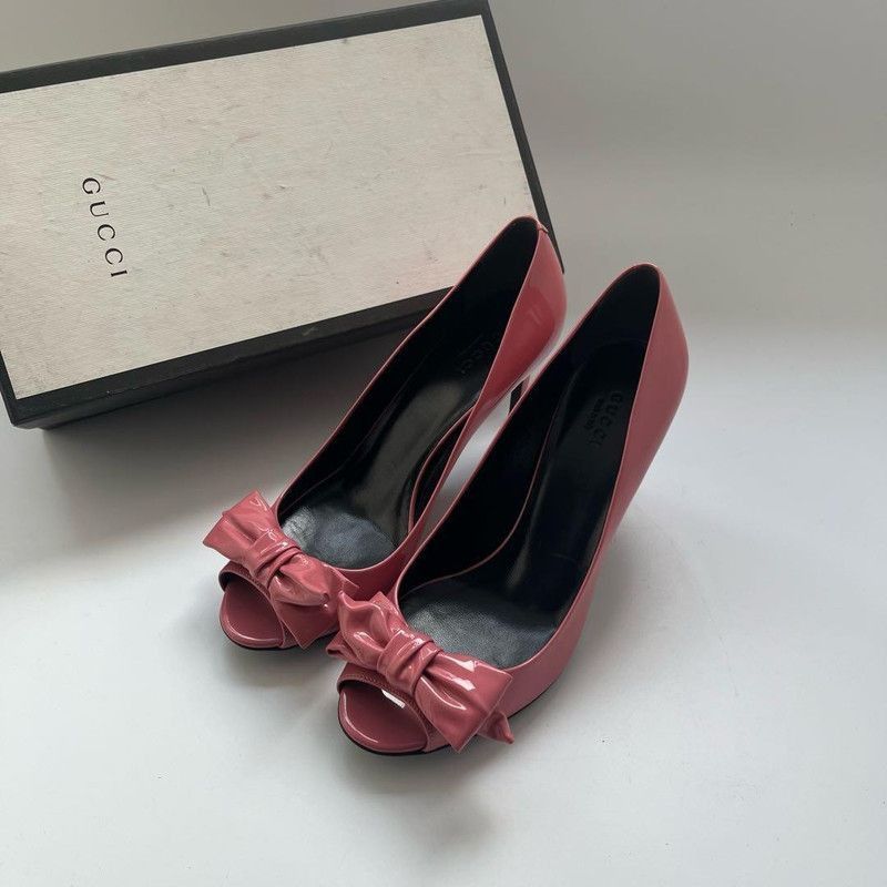 Gucci Gucci Pink Bow High Heels Size US 8.5 / EU 41-42 - 1 Thumbnail