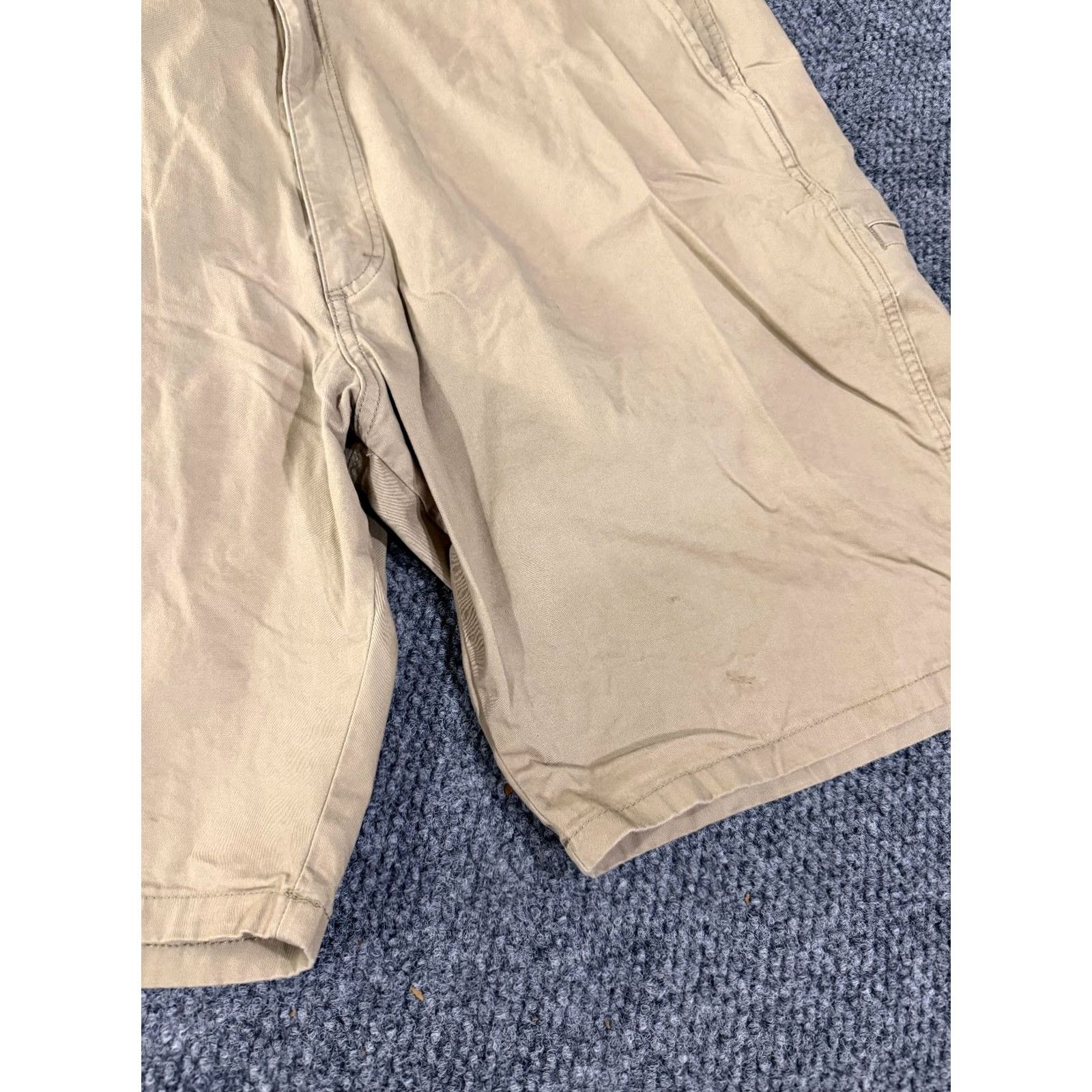 Wrangler Wrangler Cargo Shorts Mens 42 Beige Relaxed Fit Outdoor Casual Shorts Cargo Pocket Pockets 10 In Inseam Summer Spring Regular Mens Size US 42 / EU 58 - 6 Thumbnail