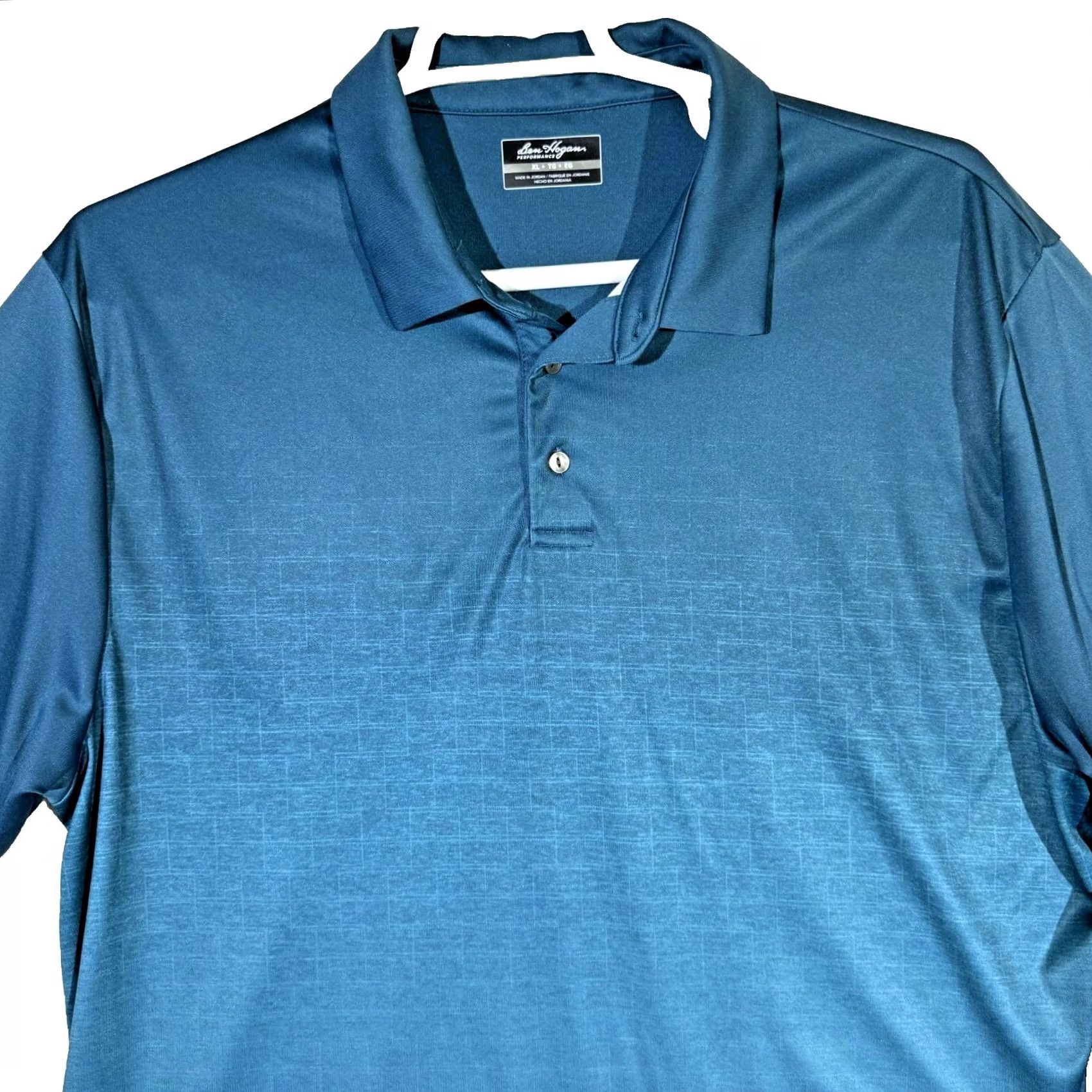 Hogan Ben Hogan Shirt Polo XL Navy Blue Performance Golf Collared 100% Polyester Men’s Size US XL / EU 56 / 4 - 5 Thumbnail