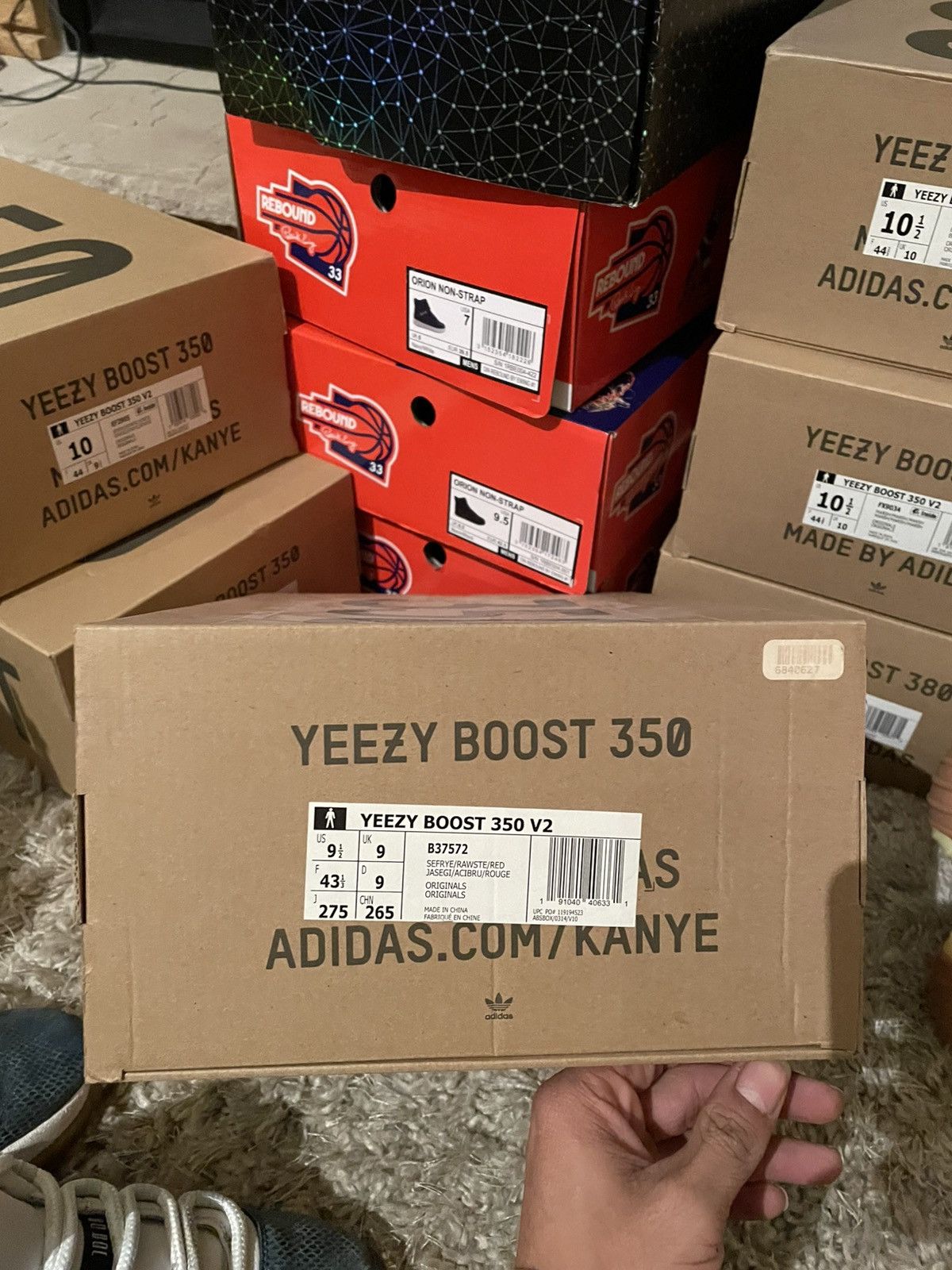 Yeezy Yeezy 350 V2 Semi Frozen Yellow Size US 9.5 / EU 42-43 - 9 Thumbnail
