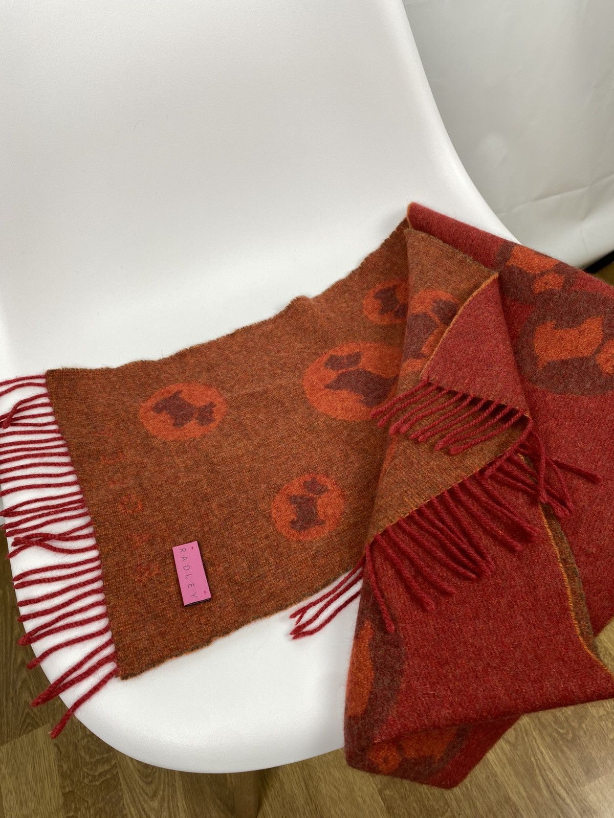 Other Radley Lambswool Angora Printed Scarf Size ONE SIZE - 6 Thumbnail