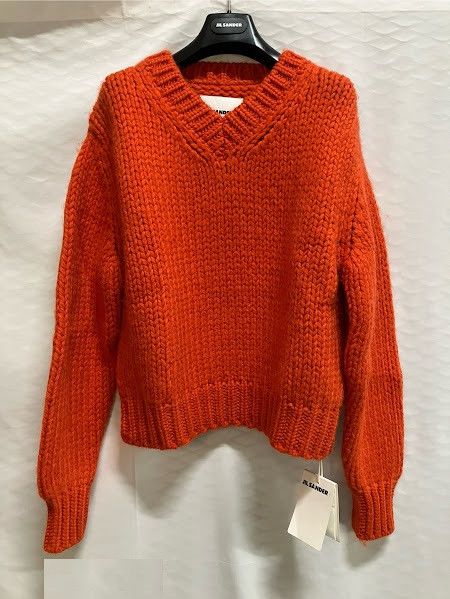 Jil Sander o1loc1c1224 Sweater in Orange Size L / US 10 / IT 46 - 1 Preview