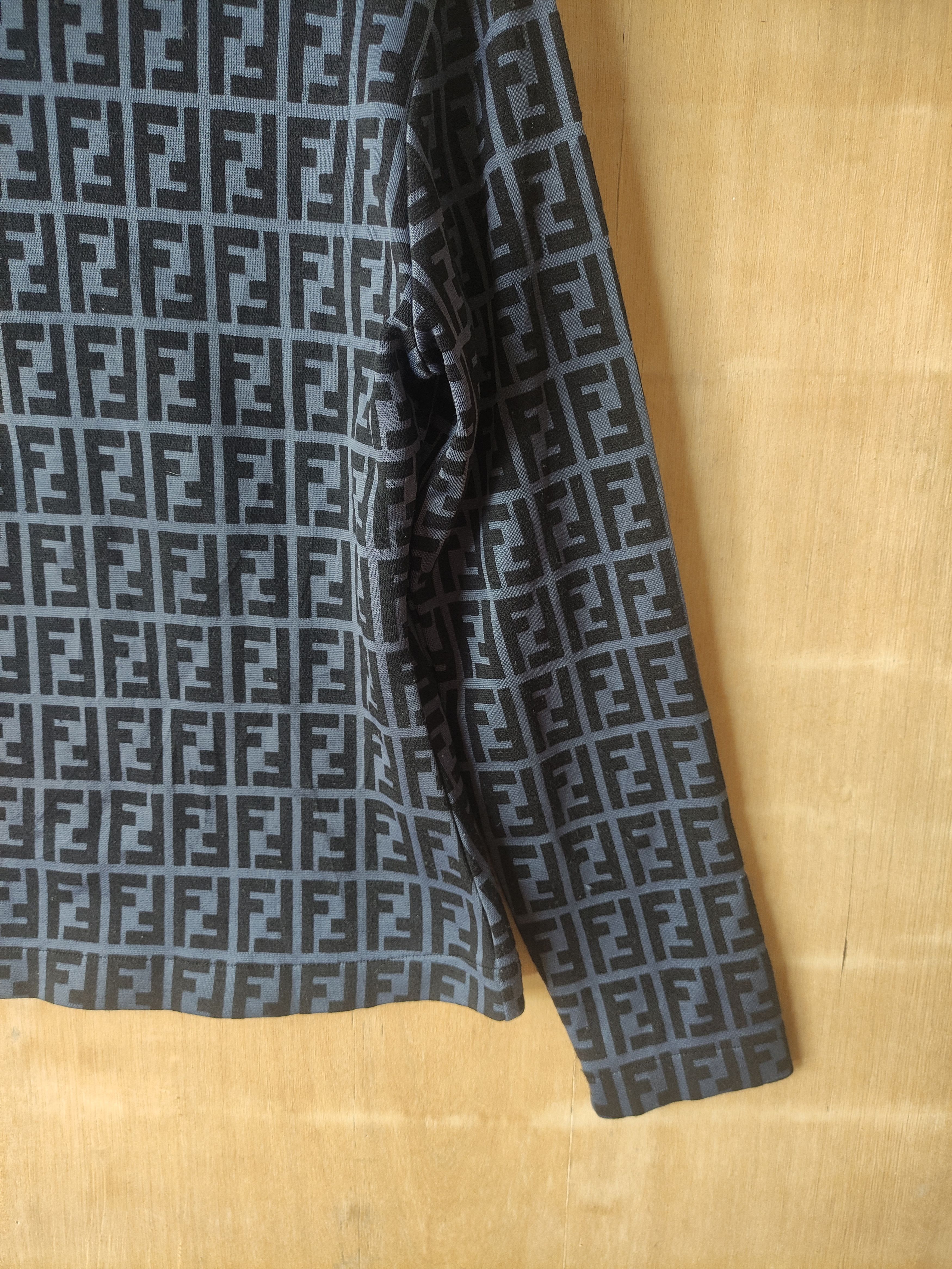 Fendi Fendi Zucca Monogram Turtleneck Long Sleeve shirts Size US XS / EU 42 / 0 - 8 Thumbnail