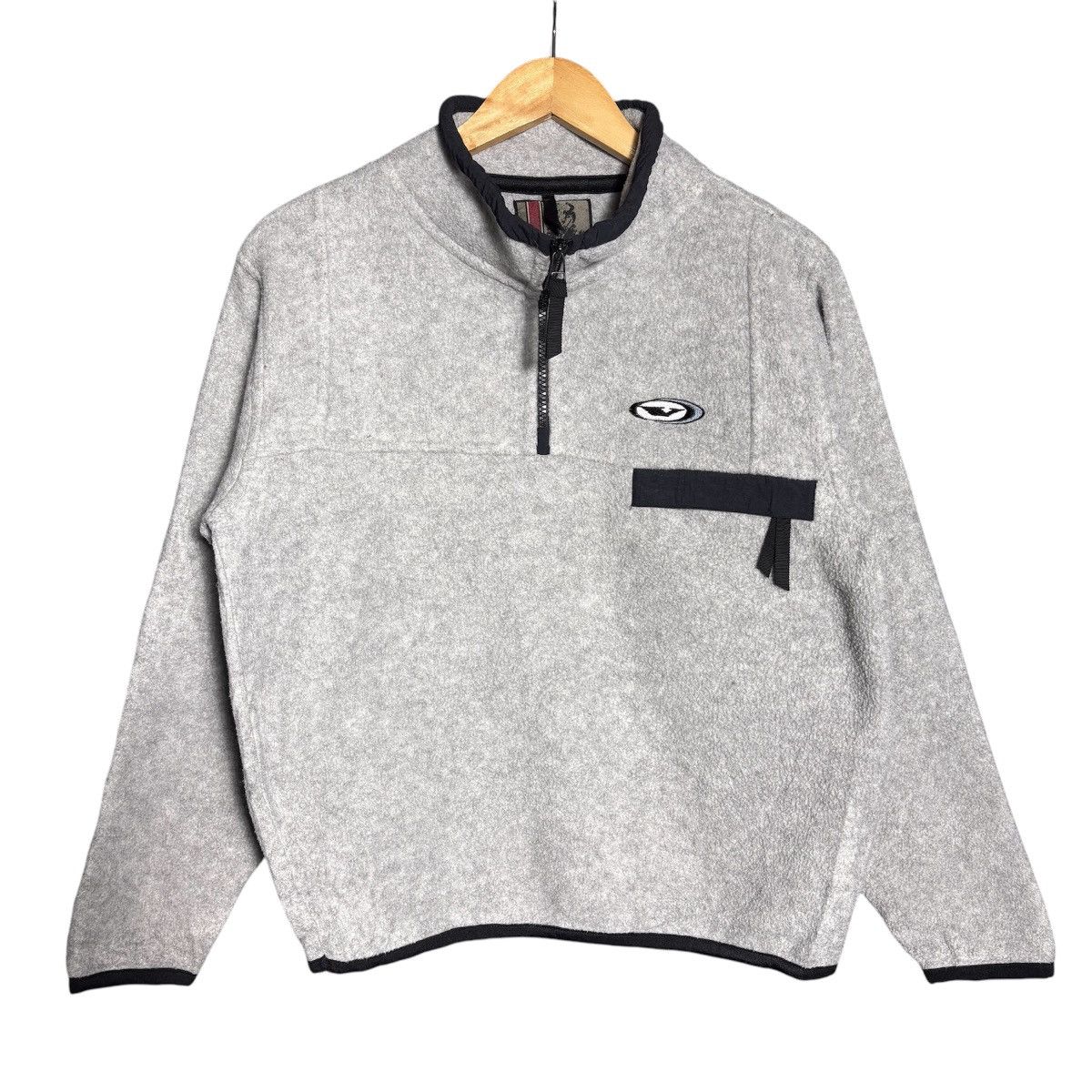 Vans × Vintage Vintage 90s Vans Half Zip Pocket Fleece Jacket Size US M / EU 48-50 / 2 - 1 Thumbnail