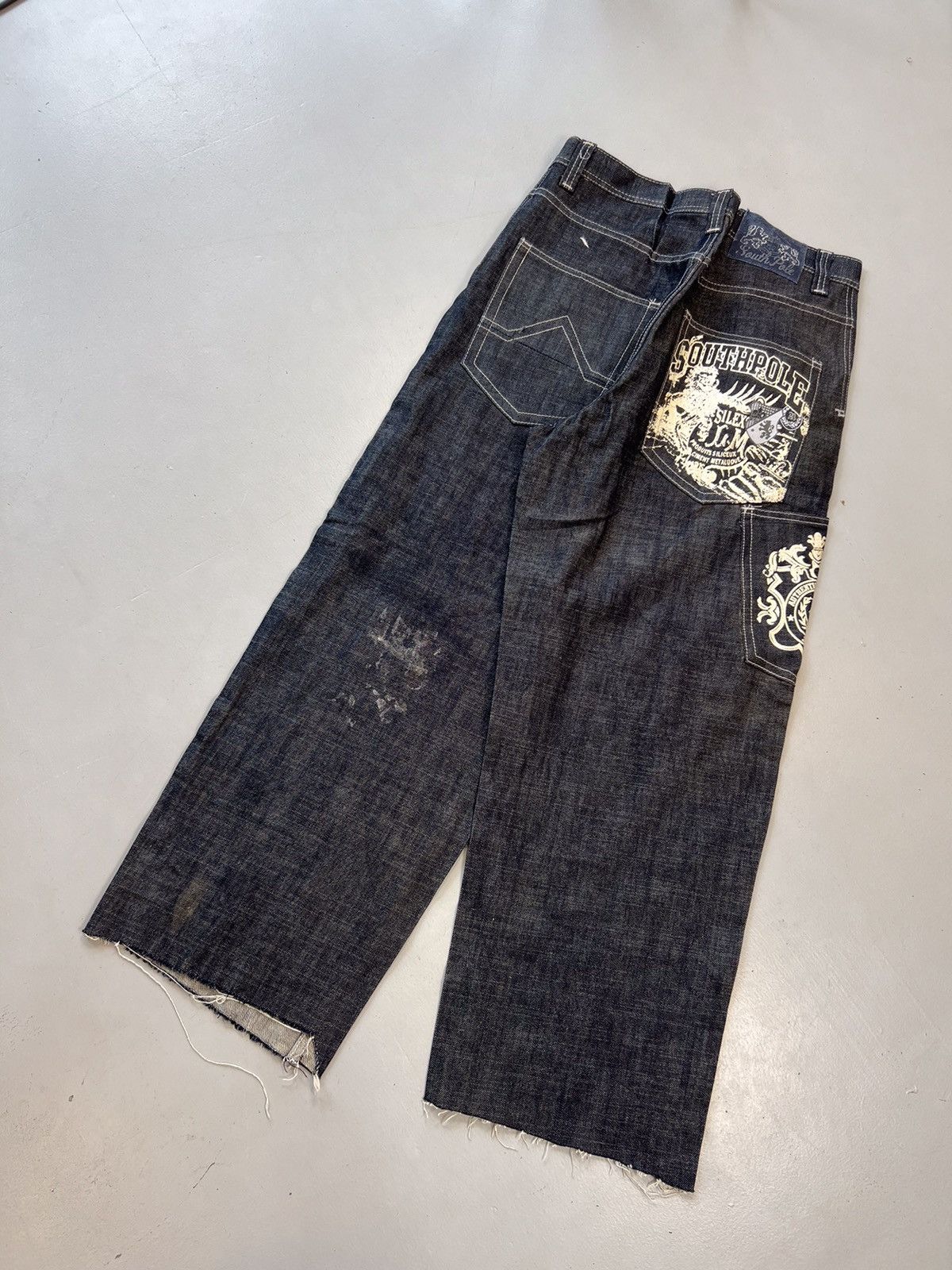 Southpole Vintage southpole crazy glittered printed baggy fit denim Size US 33 - 3 Thumbnail