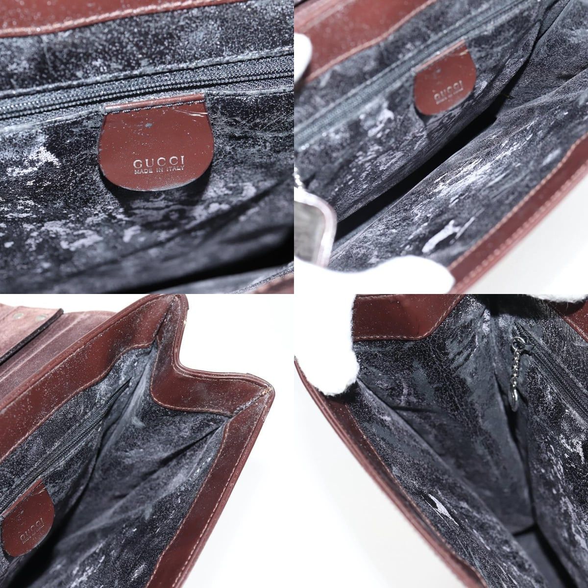 Gucci GUCCI Shoulder Bag Patent Leather Brown Silver 002 2046 002 Size ONE SIZE - 12 Thumbnail