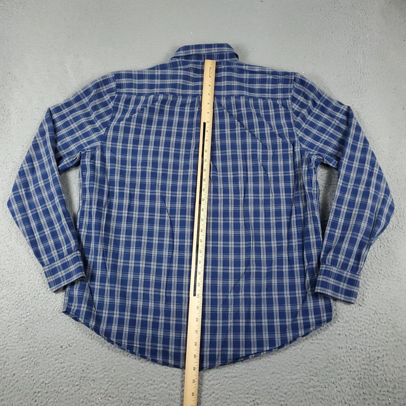 Lucky Brand Lucky Brand Shirt Mens XL Blue Plaid Button-Up Long Sleeve Casual Business Formal Party/Cocktail Travel Workwear Vintage No (remove N/A) Size US XL / EU 56 / 4 - 3 Thumbnail