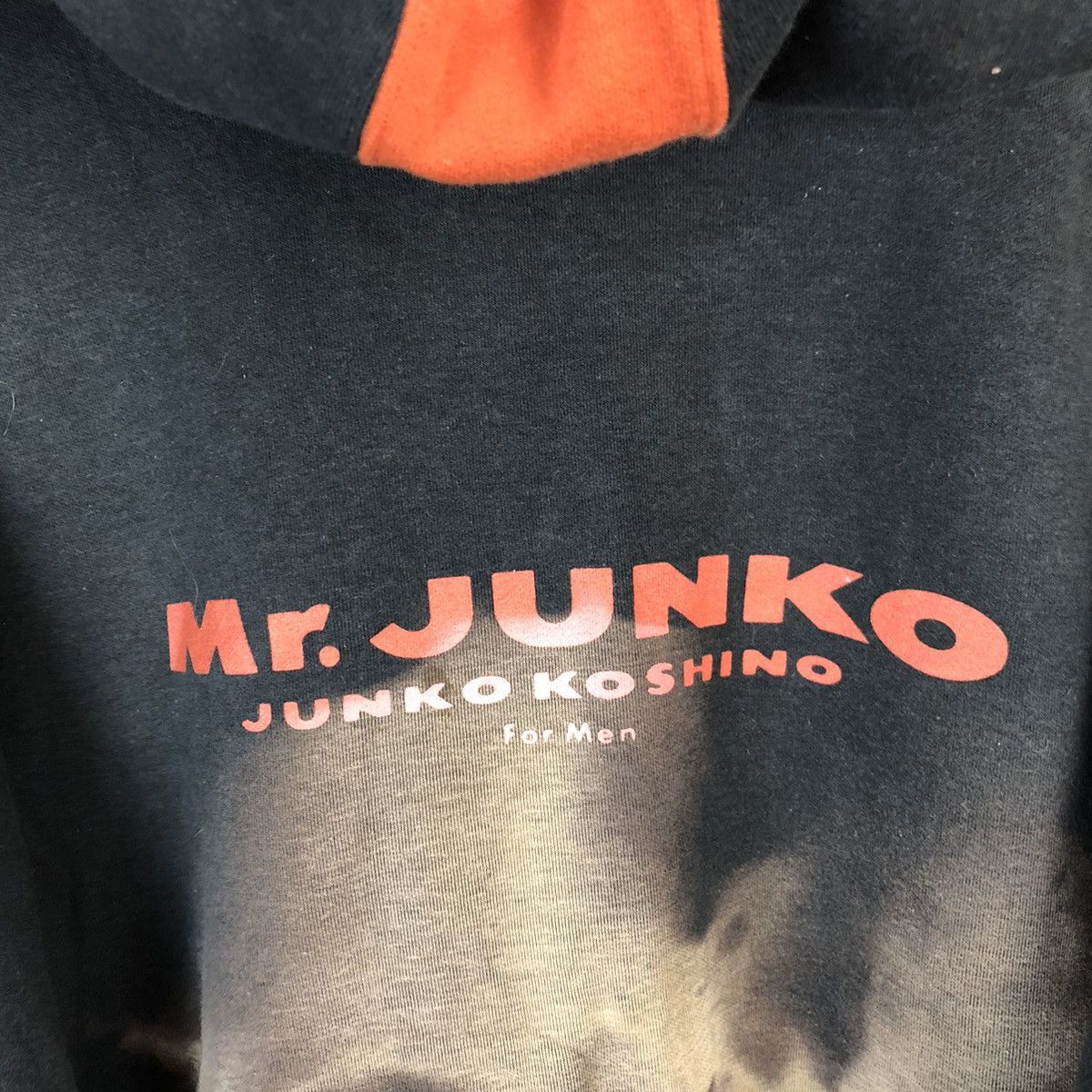 Mr. Junko Mr Junko vintage faded Black Orange Hoodie #A1515 Size US M / EU 48-50 / 2 - 2 Thumbnail