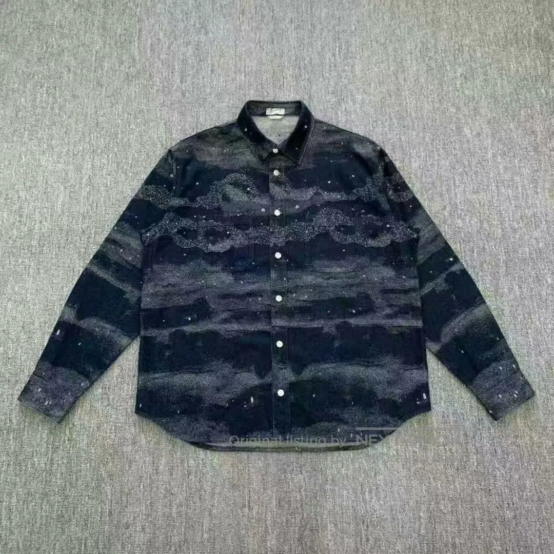 dior starry ink denim shirt jacket.