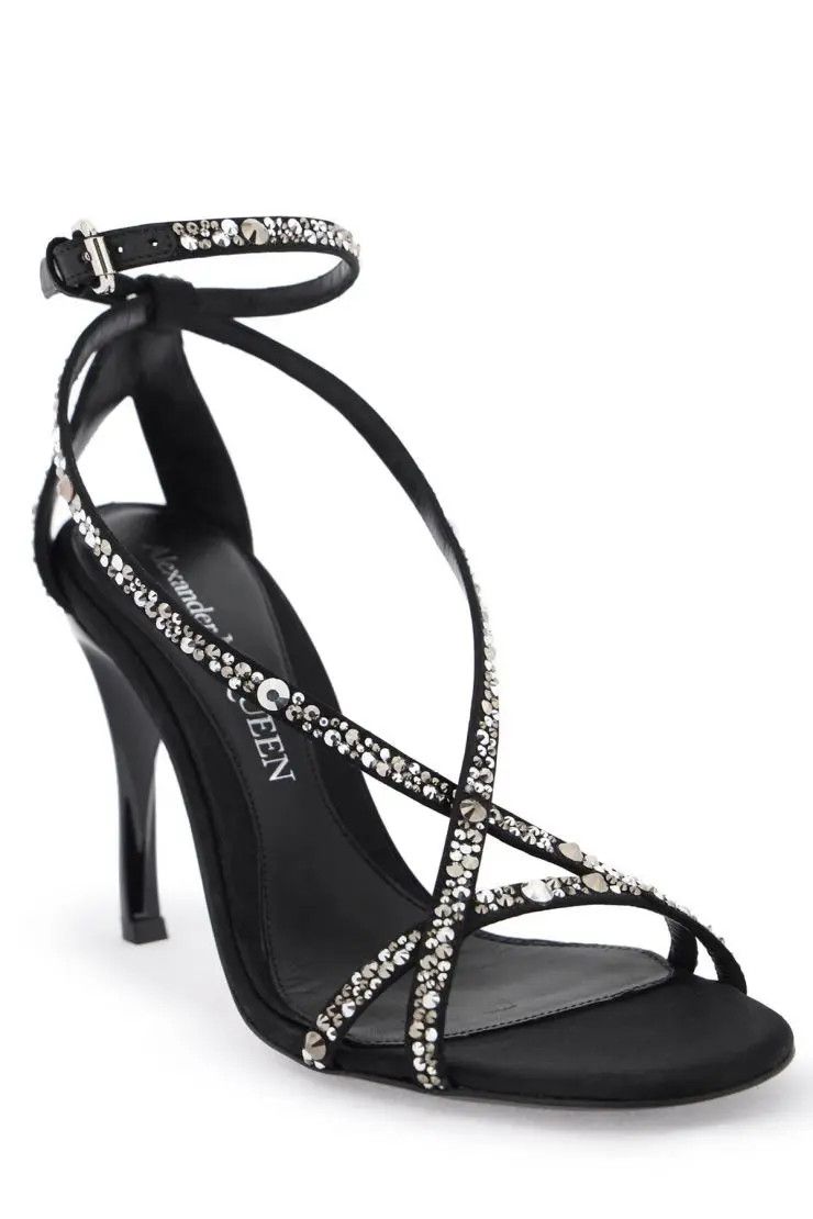 o1s22i1n0324 Armadillo Sandals in Black/Silver