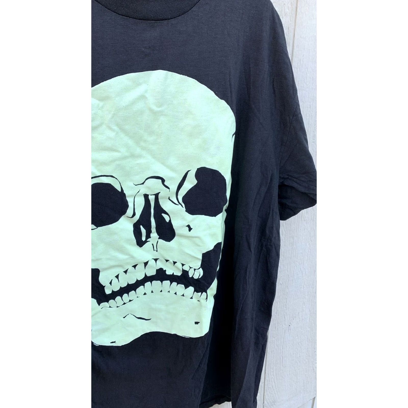 Bones VINTAGE Rattle My Bones t shirt skull glow In the dark graphics 90s Y2K XL Men Size US XL / EU 56 / 4 - 7 Thumbnail