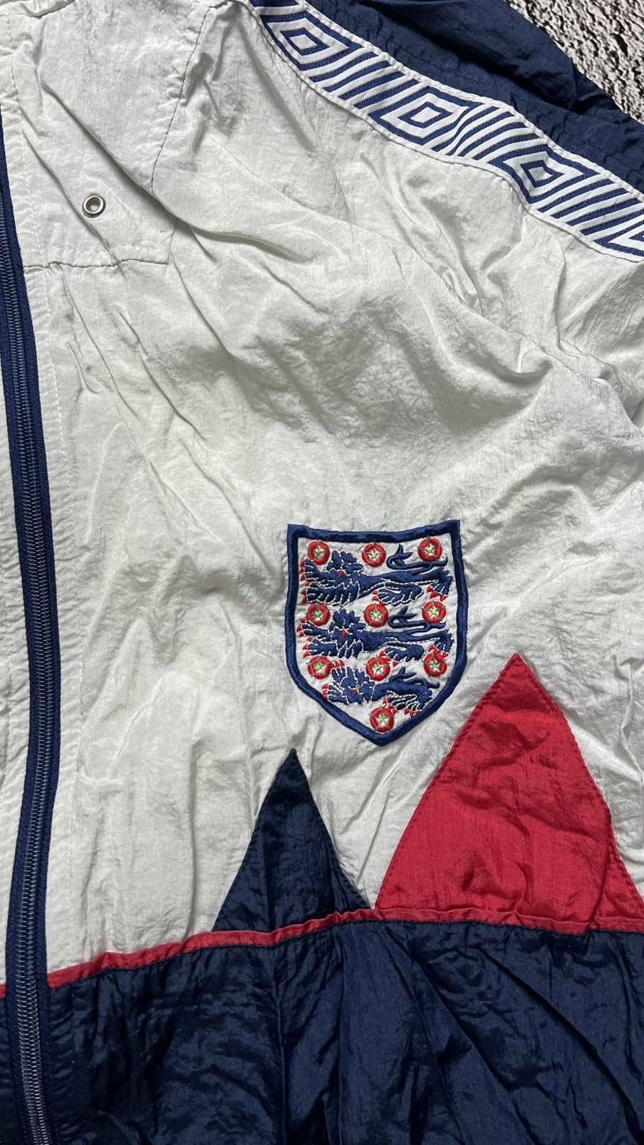 Umbro 1990-1992 England national football team zip track jacket Size US L / EU 52-54 / 3 - 4 Thumbnail