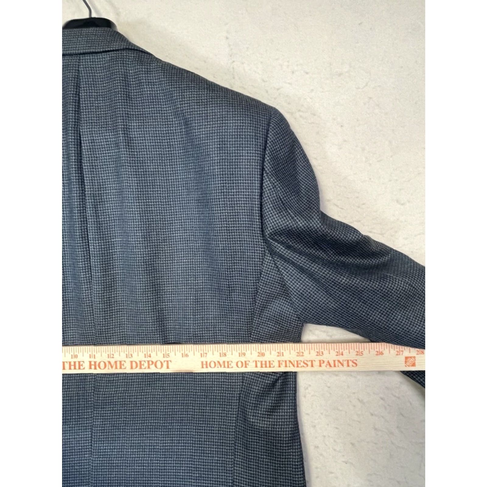 Michael Kors Michael Kors Blazer Men 42L Blue Gray Plaid Silk Wool Two Button Wool Blazer Mens30? Size 42R - 3 Thumbnail