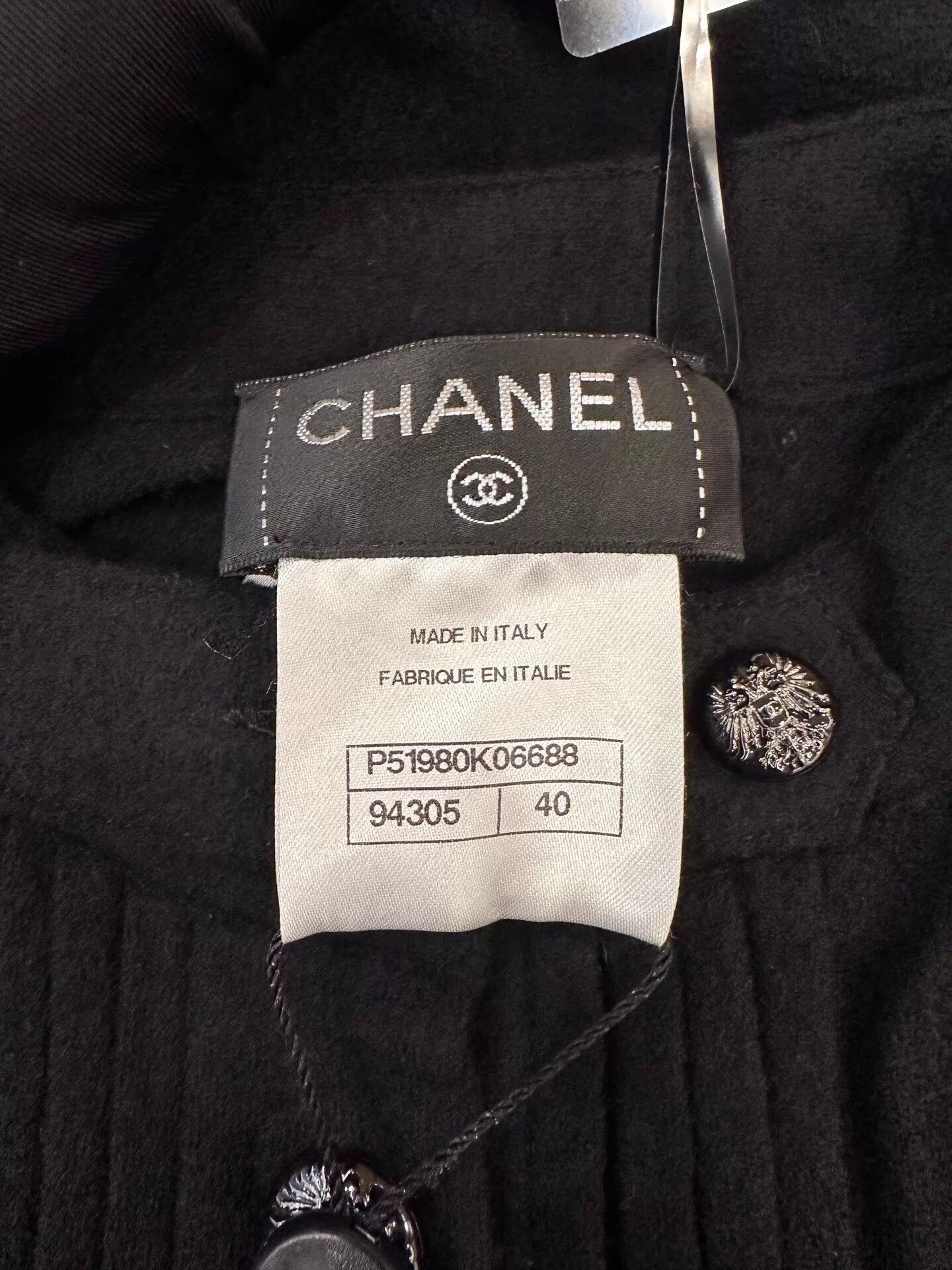 Chanel Chanel Embro CC Flower Heart Logo Black Shirtdress 40 Size M / US 6-8 / IT 42-44 - 5 Thumbnail