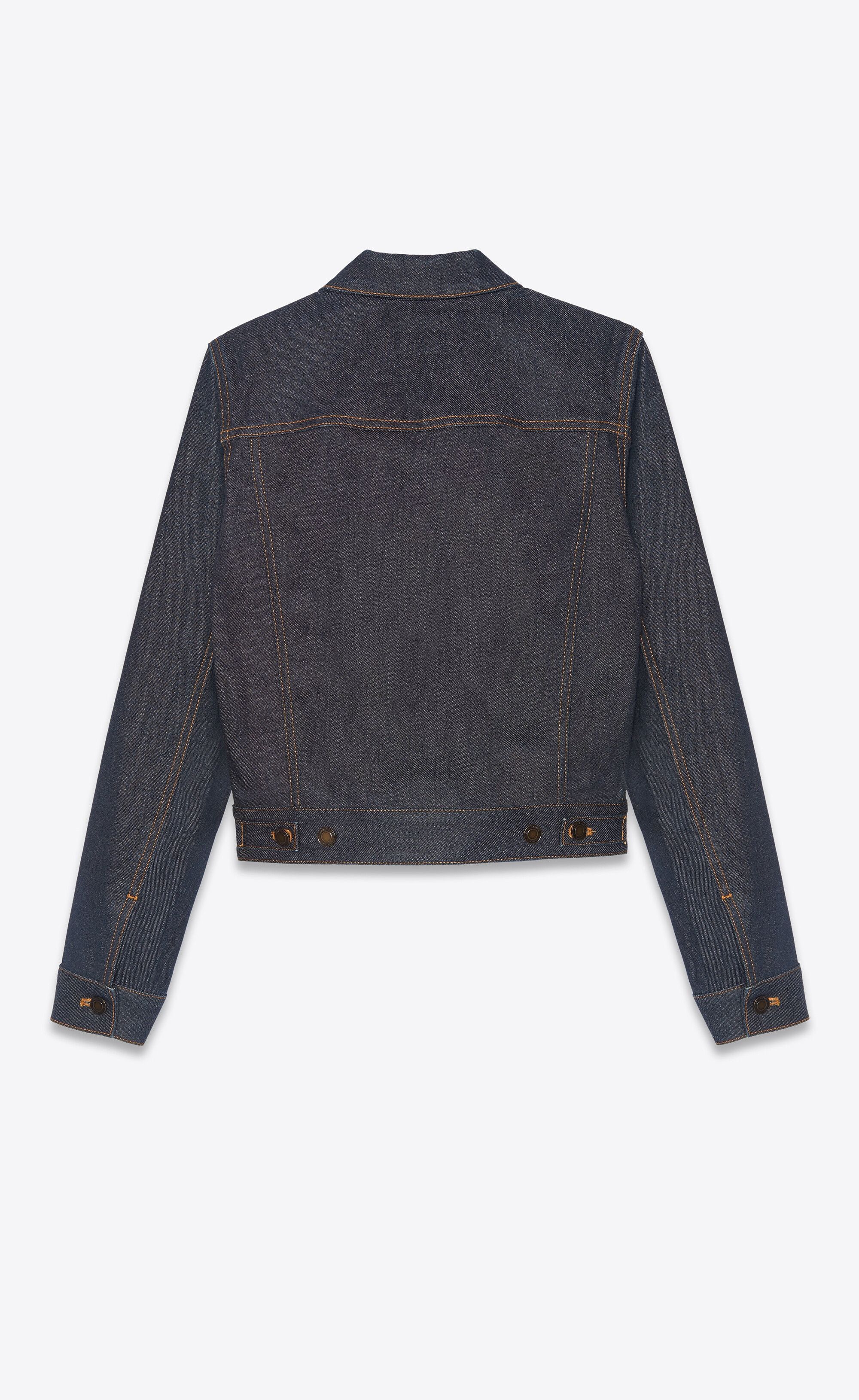 Saint Laurent Paris o1bcso1str1224 Classic Jacket in Indigo Size S / US 4 / IT 40 - 2 Thumbnail