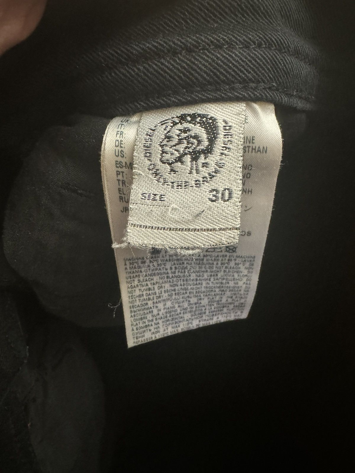 Diesel × Vintage Diesel rare Y2K vintage black denim thommer pants punk Size US 30 / EU 46 - 7 Thumbnail