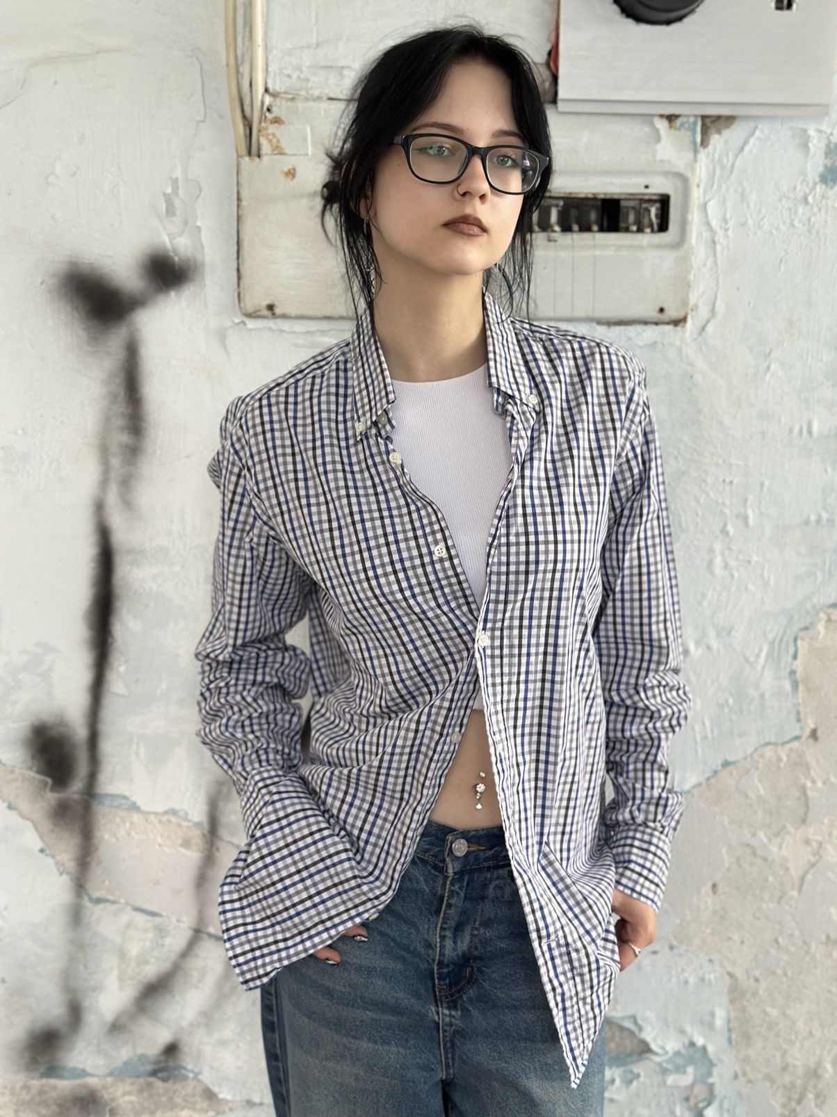 Massimo Dutti Luxury Massimo Dutti Checked Shirt Button Up Size S Y2K 00s Size US S / EU 44-46 / 1 - 1 Thumbnail