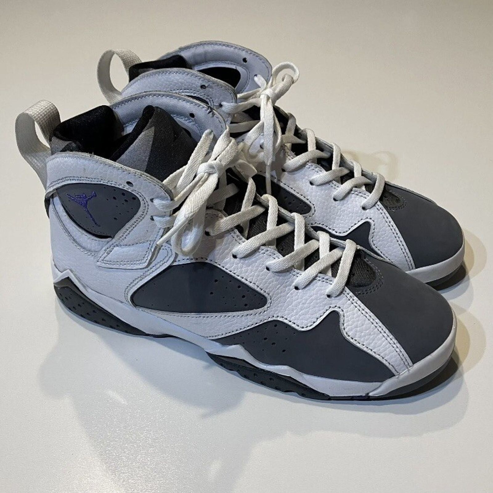 Nike Nike Air Jordan 7 Retro Flint White Varsity Purple Size US 7 / EU 40 - 3 Thumbnail