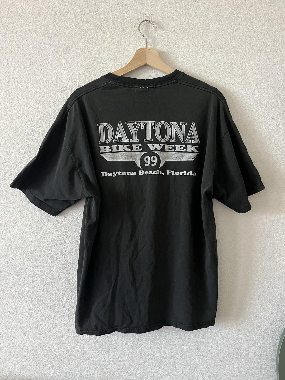 Hanes Vintage 1999 Daytona Bike Week T-Shirt XL Hanes Heavyweight Size US XL / EU 56 / 4 - 4 Thumbnail