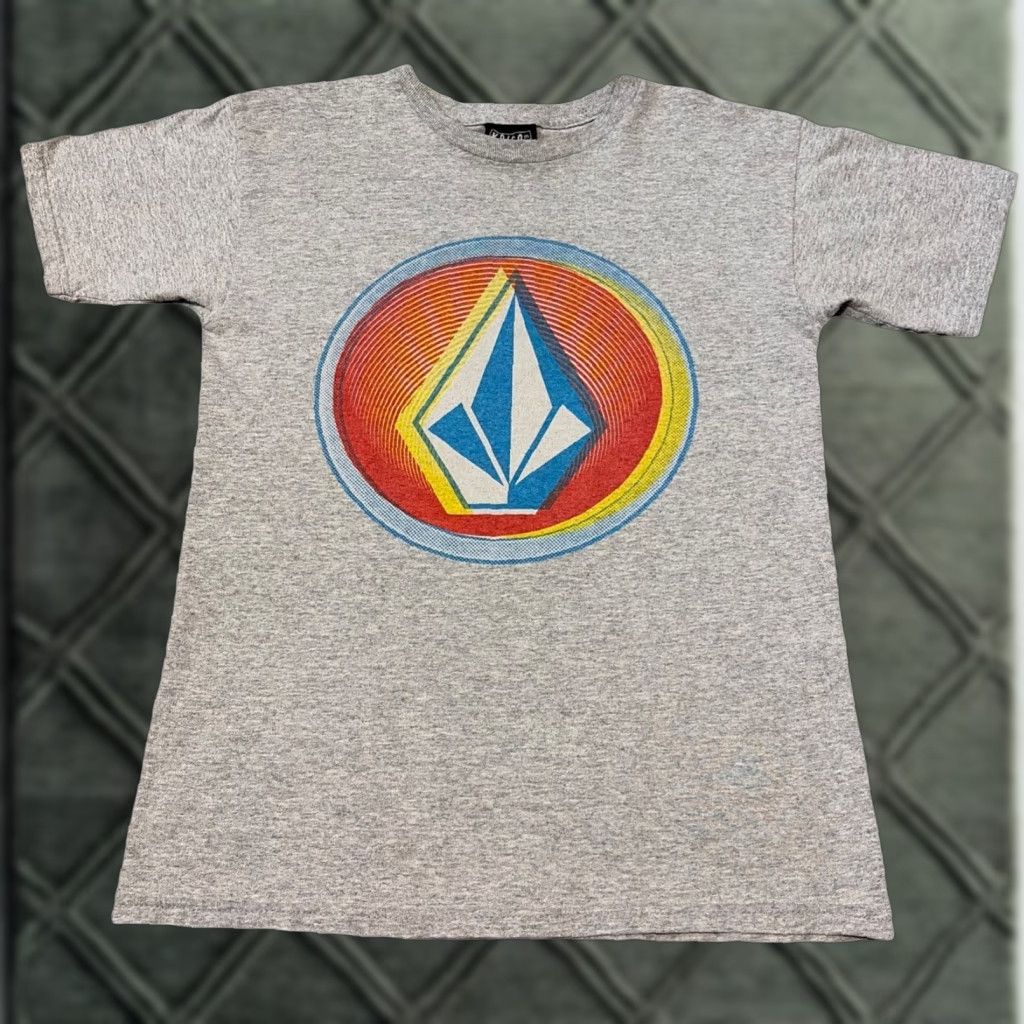 Volcom VINTAGE Volcom T-Shirt Gray Grunge Emo Surf Skate 90s 2000s Small Men Mens S Size US S / EU 44-46 / 1 - 1 Thumbnail