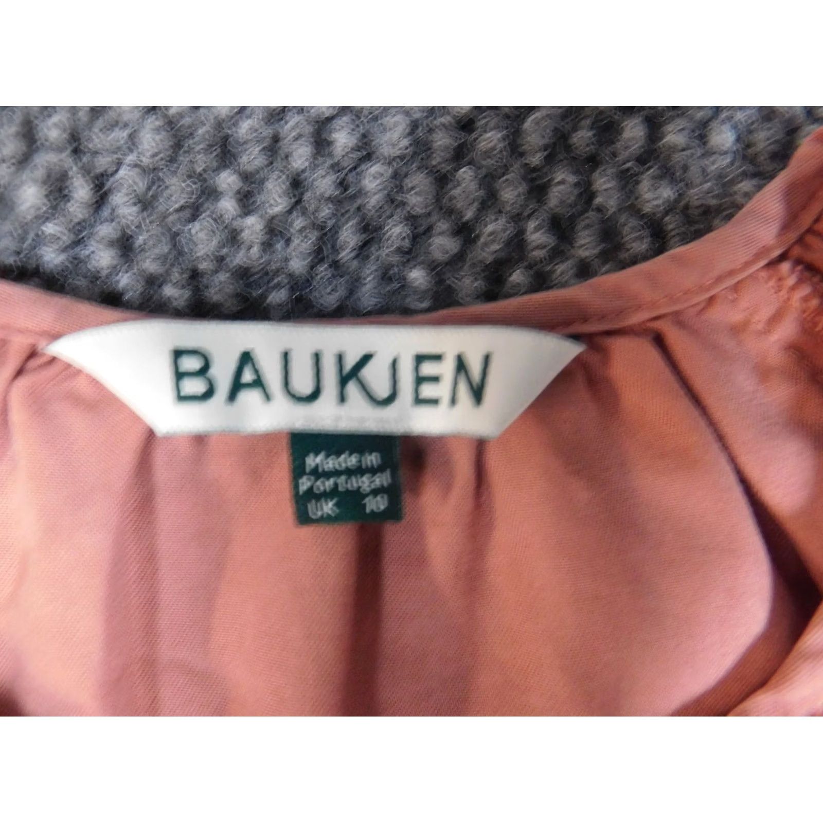 Vintage Baukjen Blouse Womens 6 pink Button Down Shirt Long Sleeve Round Neck Pullover Casual Regular Size M / US 6-8 / IT 42-44 - 5 Thumbnail