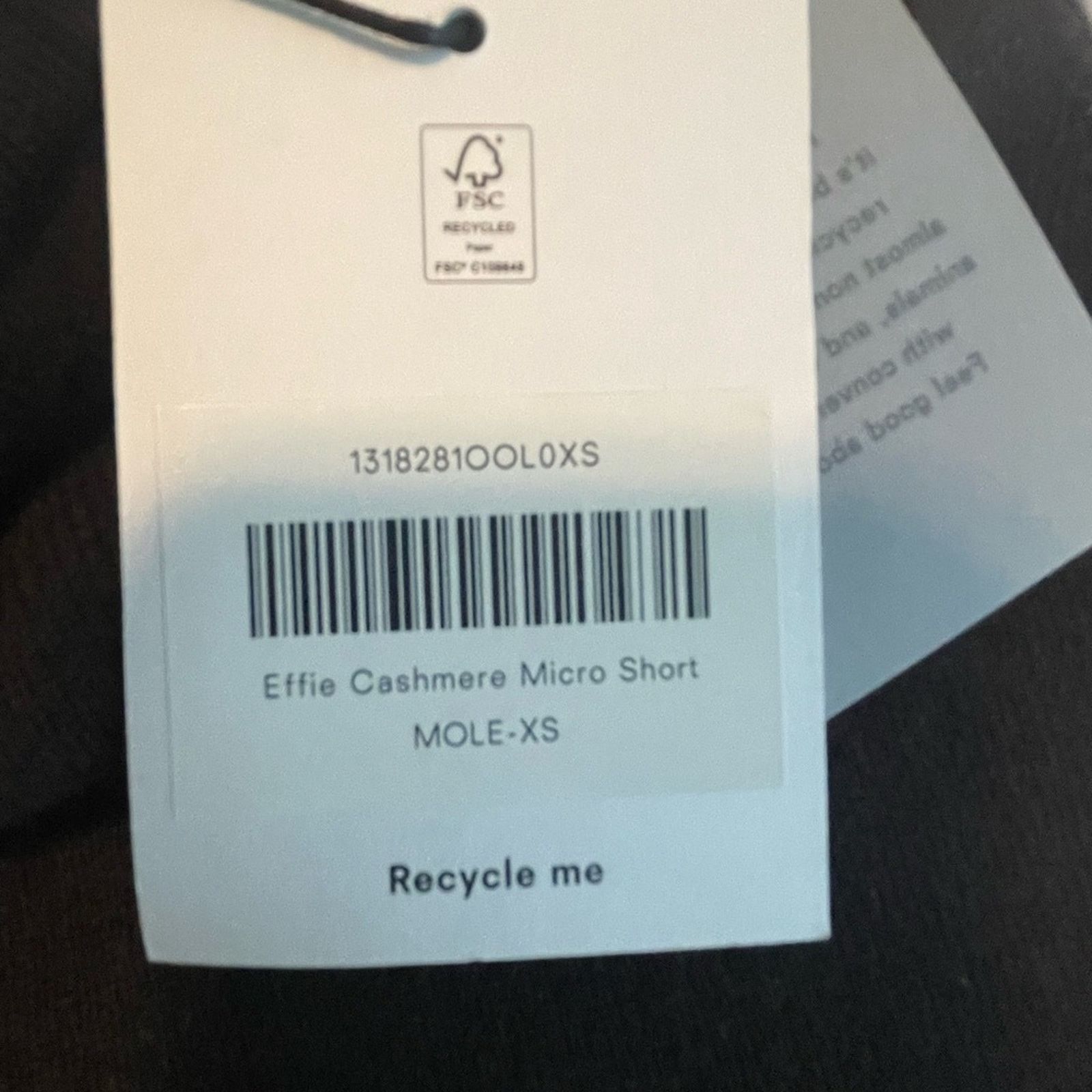 Reformation Effie Cashmere Micro Short by Reformation. Size 25" / US 0 / IT 36 - 3 Thumbnail