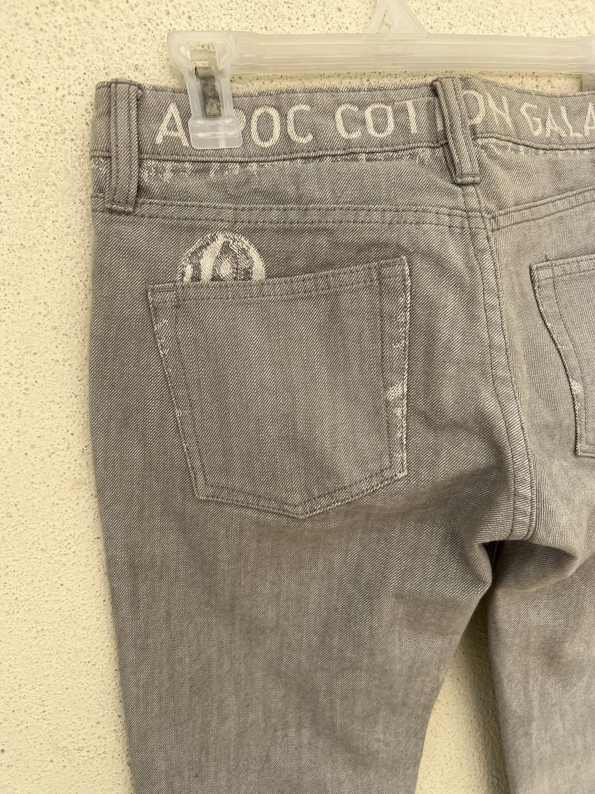 Issey Miyake Vintage Issey Miyake A-Poc Galaxy Grey Denim Flare Jeans Size US 28 / EU 44 - 15 Thumbnail