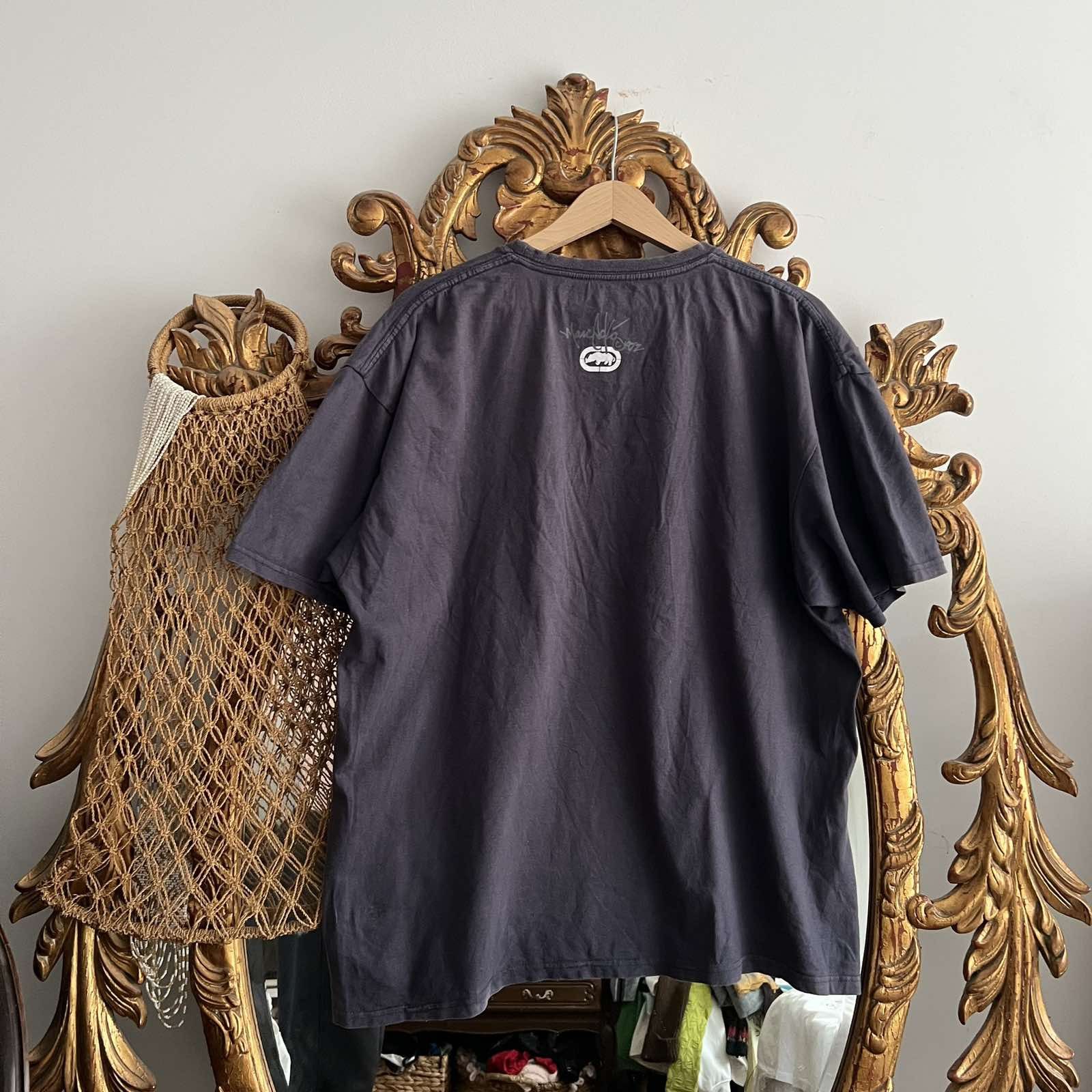 Ecko Unltd. Vintage Y2K Ecko Unlimited T Shirt Size XL Faded Black Rare Size US XL / EU 56 / 4 - 2 Thumbnail