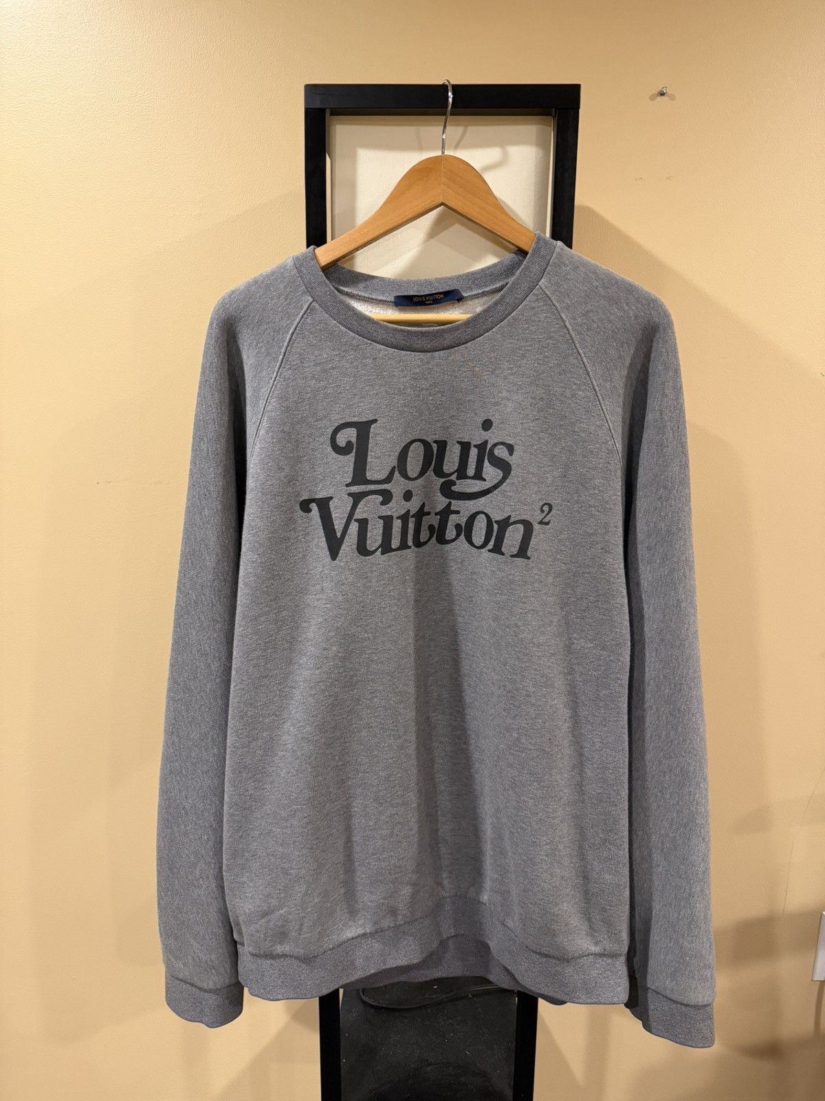 Louis Vuitton × Nigo Louis Vuitton x Nigo Human Heather Grey Crewneck SweatShirt Size US XXL / EU 58 / 5 - 8 Thumbnail
