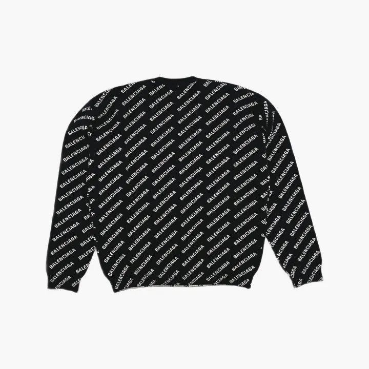 Balenciaga Balenciaga Balenciaga Black Logo Loose Fit Sweater -2507 Size US M / EU 48-50 / 2 - 3 Thumbnail